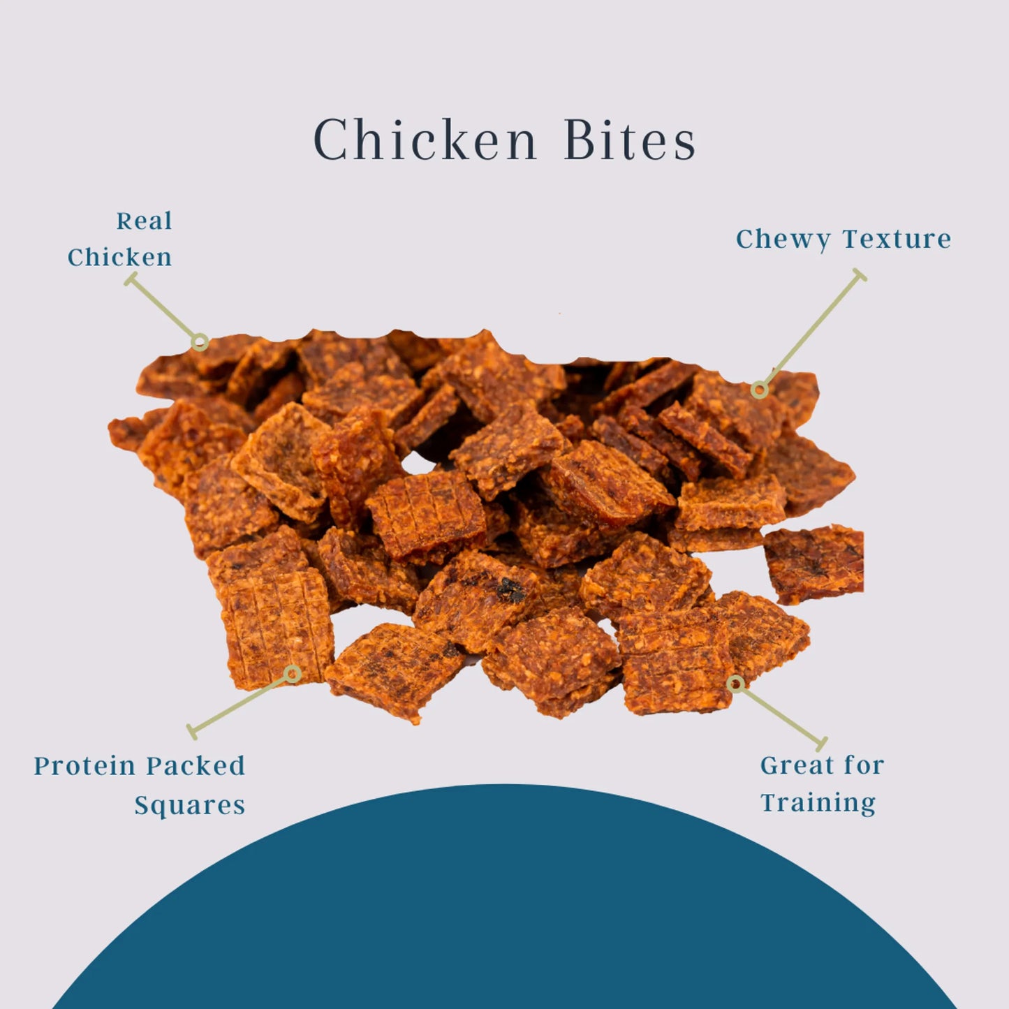 Platinum Pet Treats - Natural Chicken Bites for Dogs, 1lb Pack