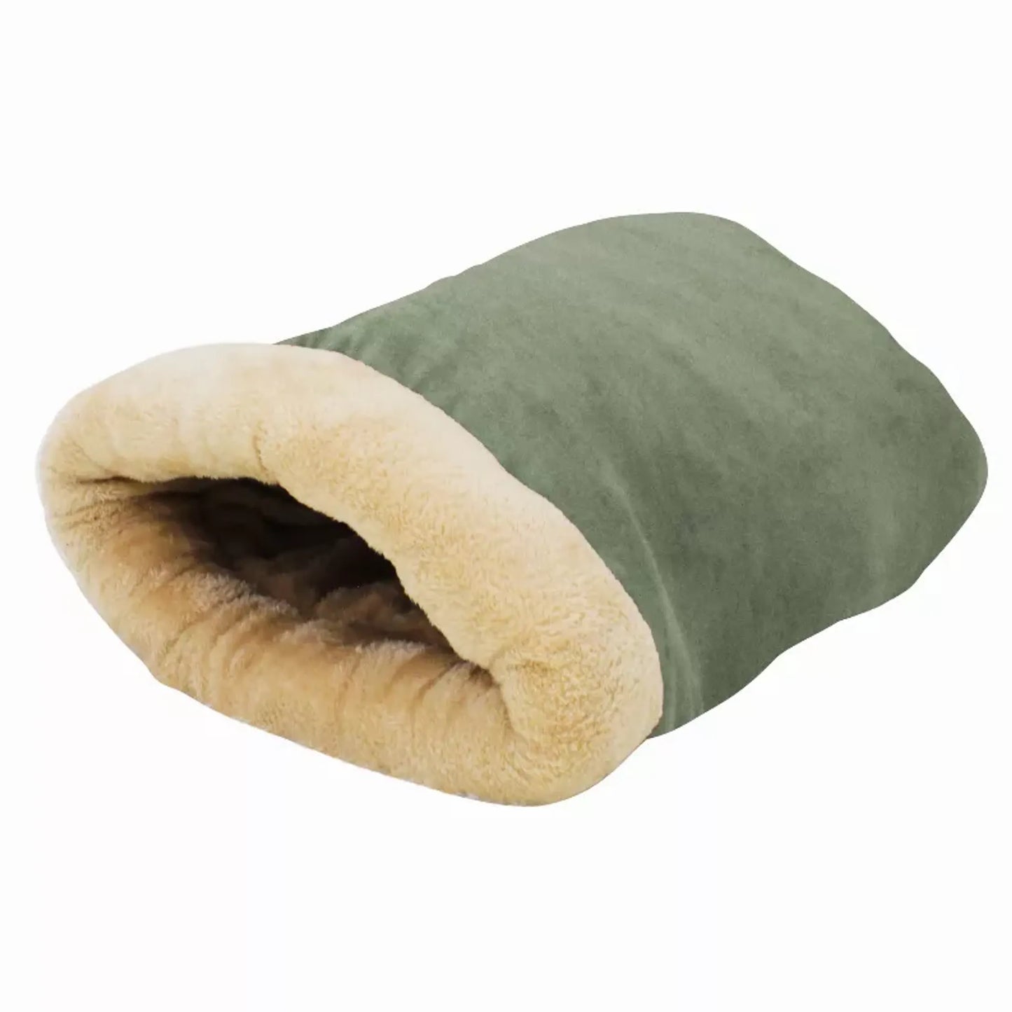 GOOPAWS 4-in-1 Self Warming Burrow Cat Bed - Cozy and Comfortable Pet Hideaway
