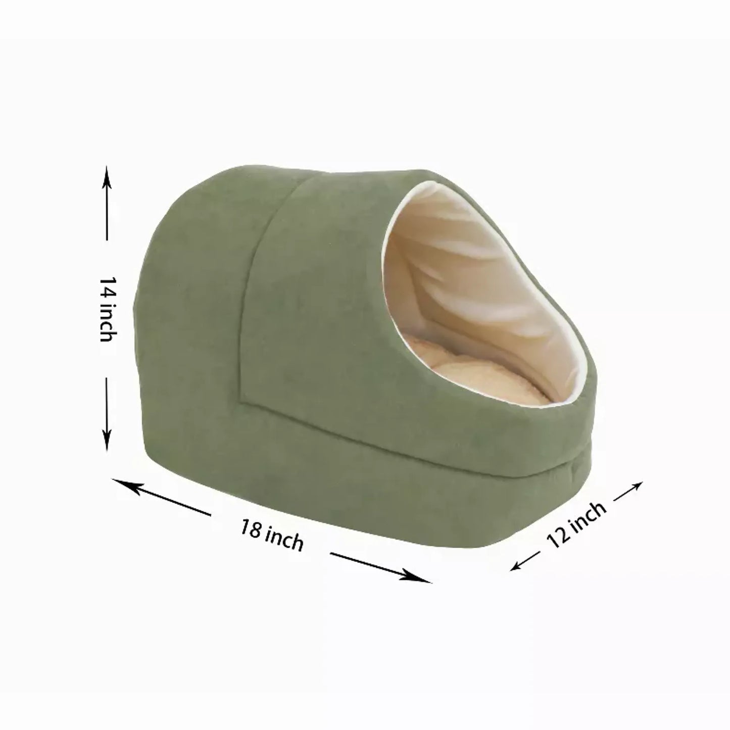 GOOPAWS Cat Cave - Cozy and Warm Sleeping Spot for Cats