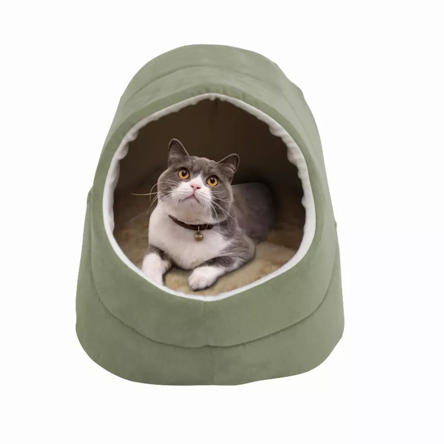 GOOPAWS Cat Cave - Cozy and Warm Sleeping Spot for Cats