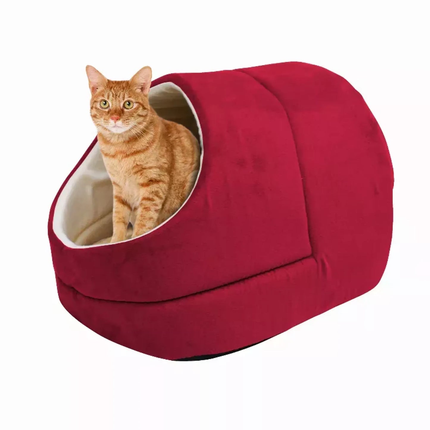 GOOPAWS Cat Cave - Cozy and Warm Sleeping Spot for Cats