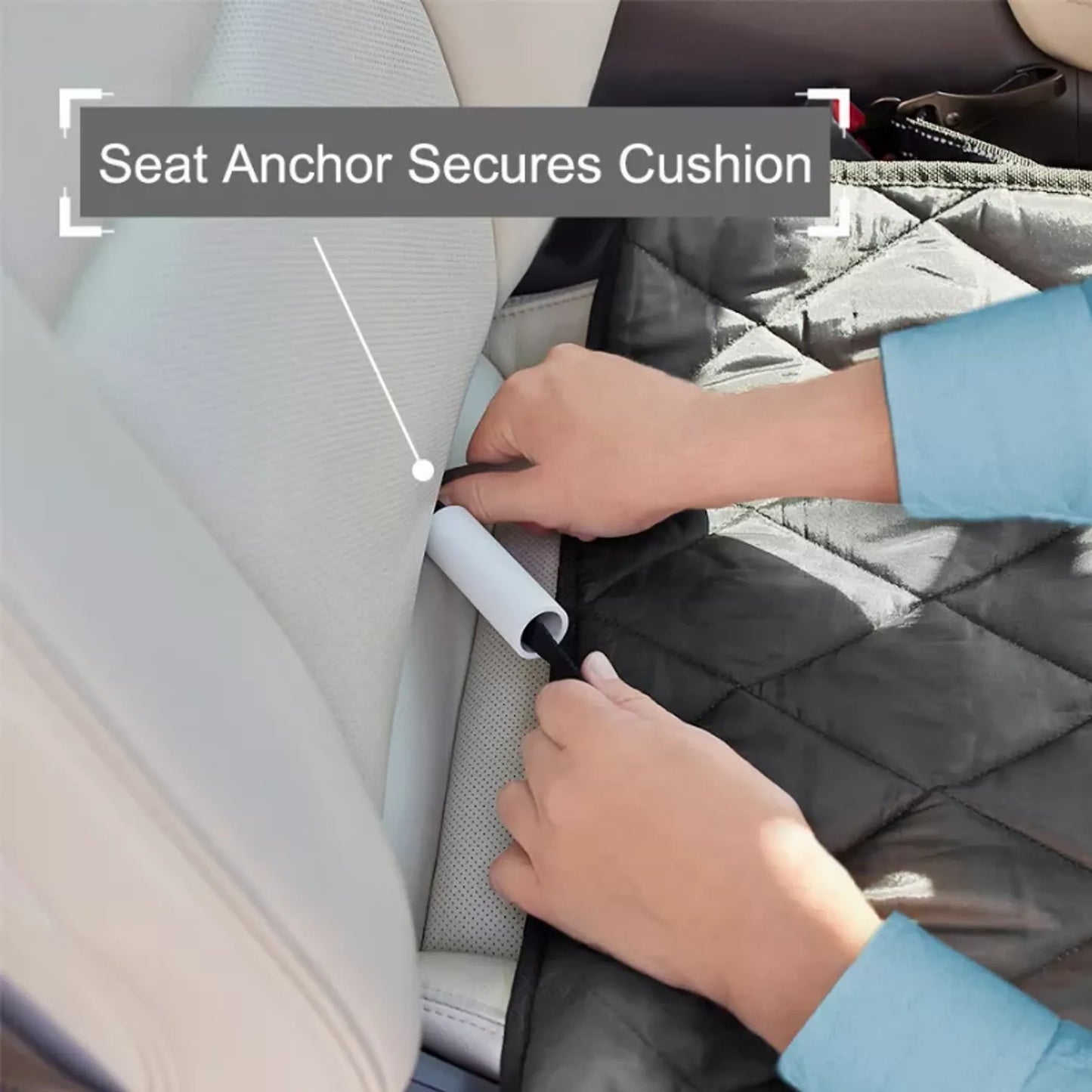 GOOPAWS Dog Front Car Seat Cover - Waterproof and Scratch Proof
