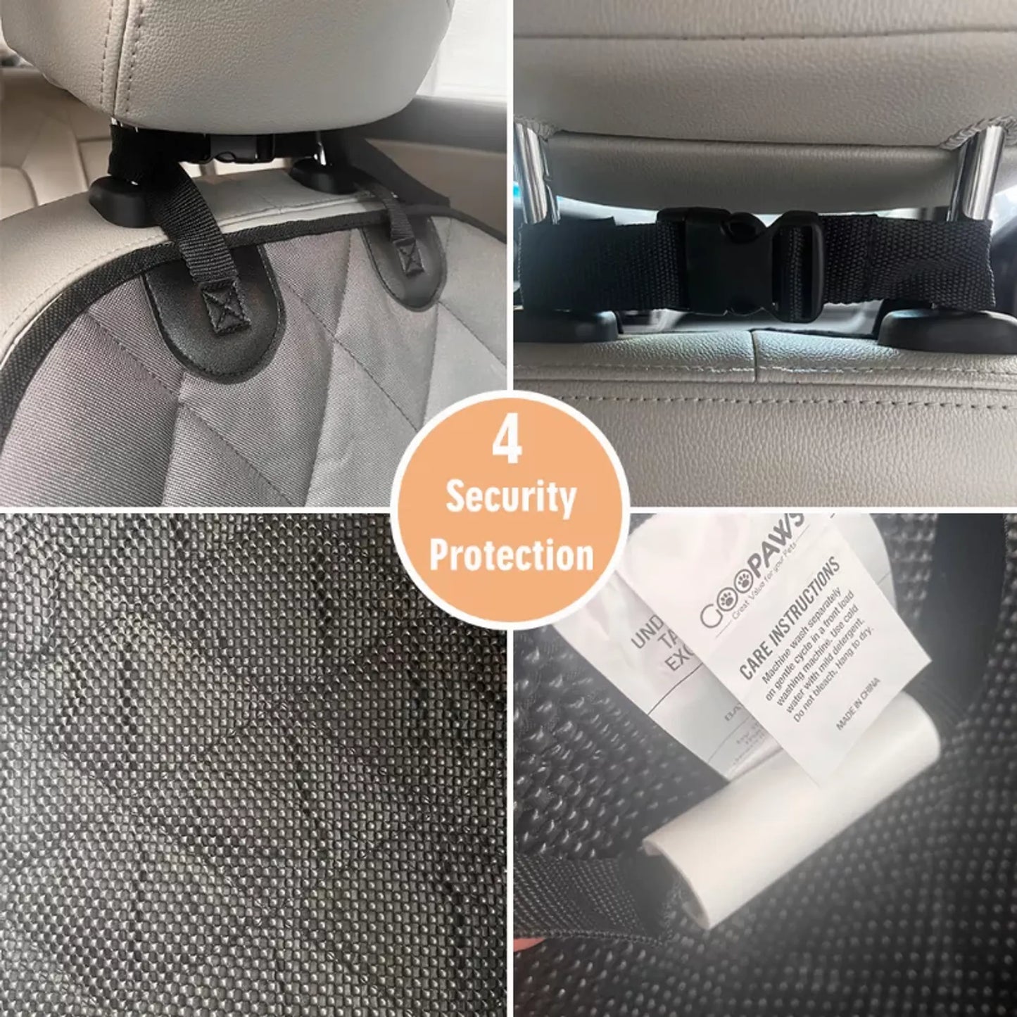 GOOPAWS Dog Front Car Seat Cover - Waterproof and Scratch Proof