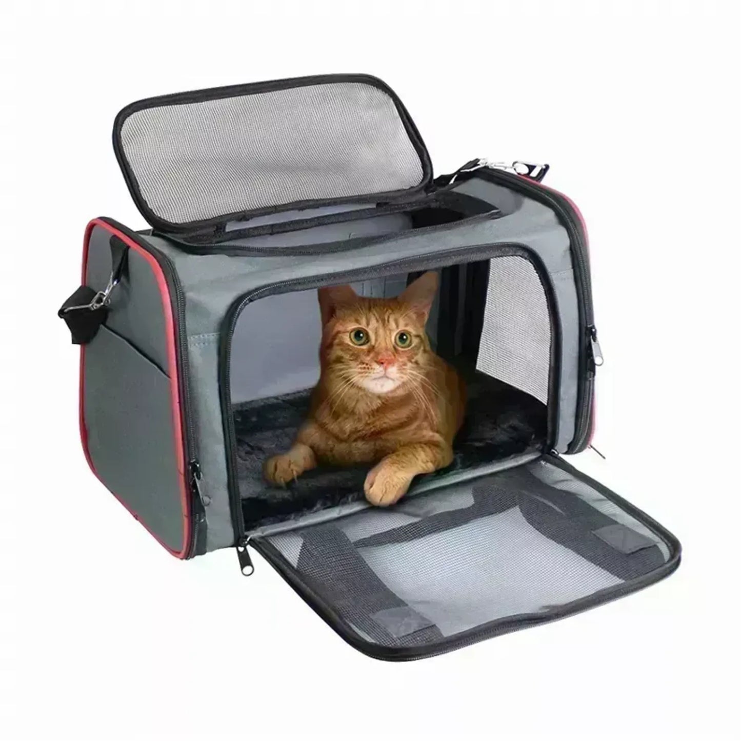 Soft-Sided Kennel Pet Carrier - Airline Approved and Collapsible
