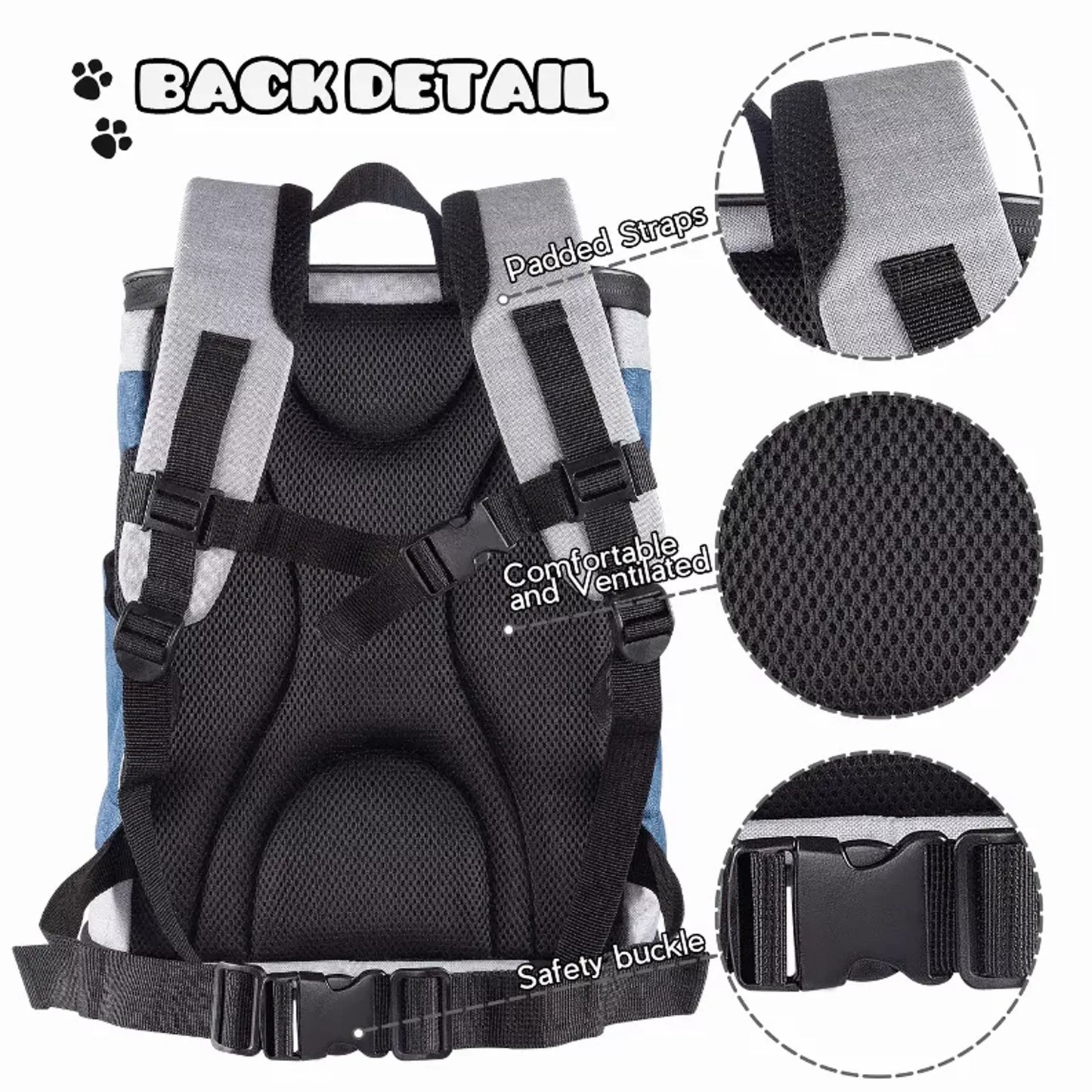 JESPET Pet Backpack Carrier - Convenient and Comfortable Travel Solution