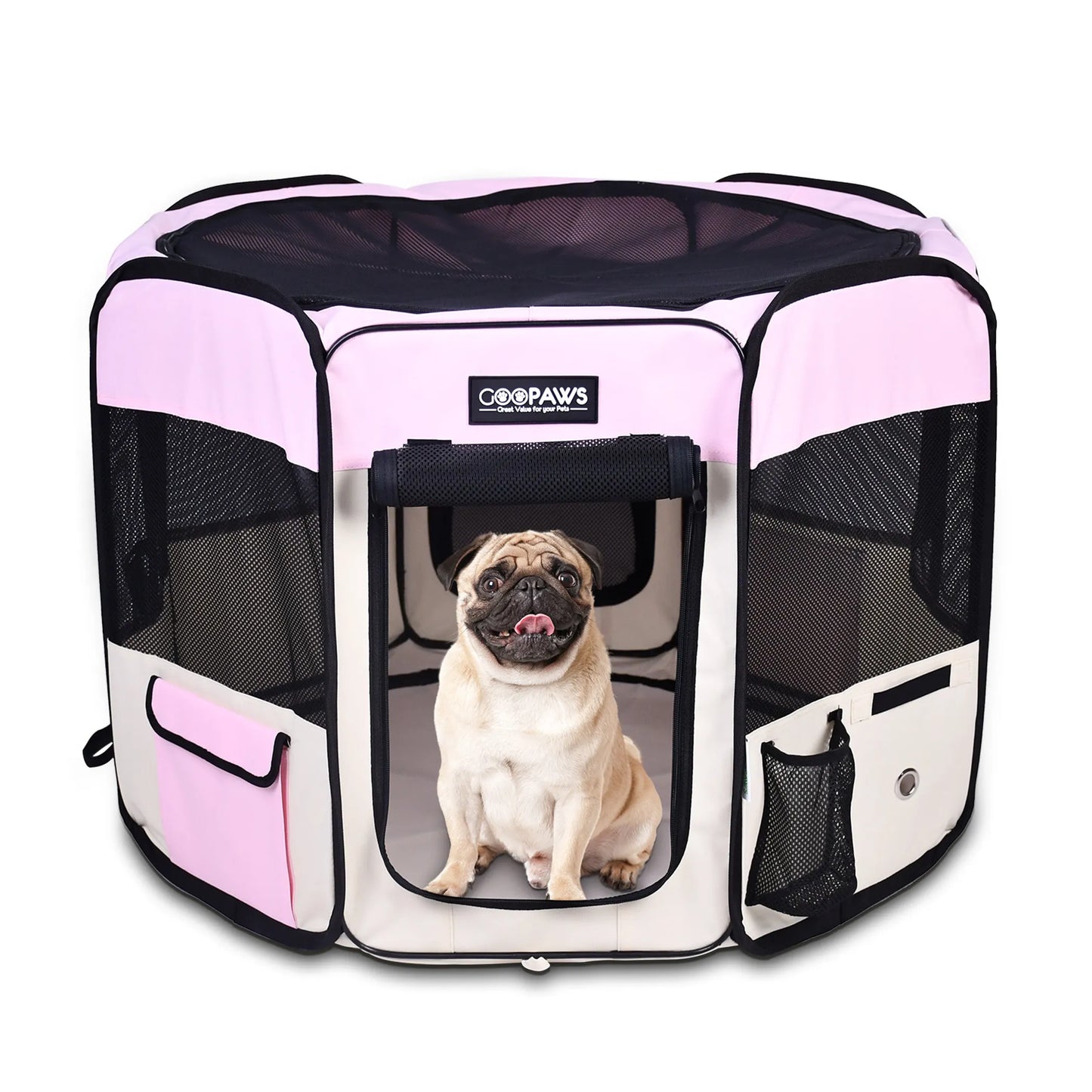 JESPET Pet Dog Playpen - Portable Exercise Pen for Small and Medium Pets