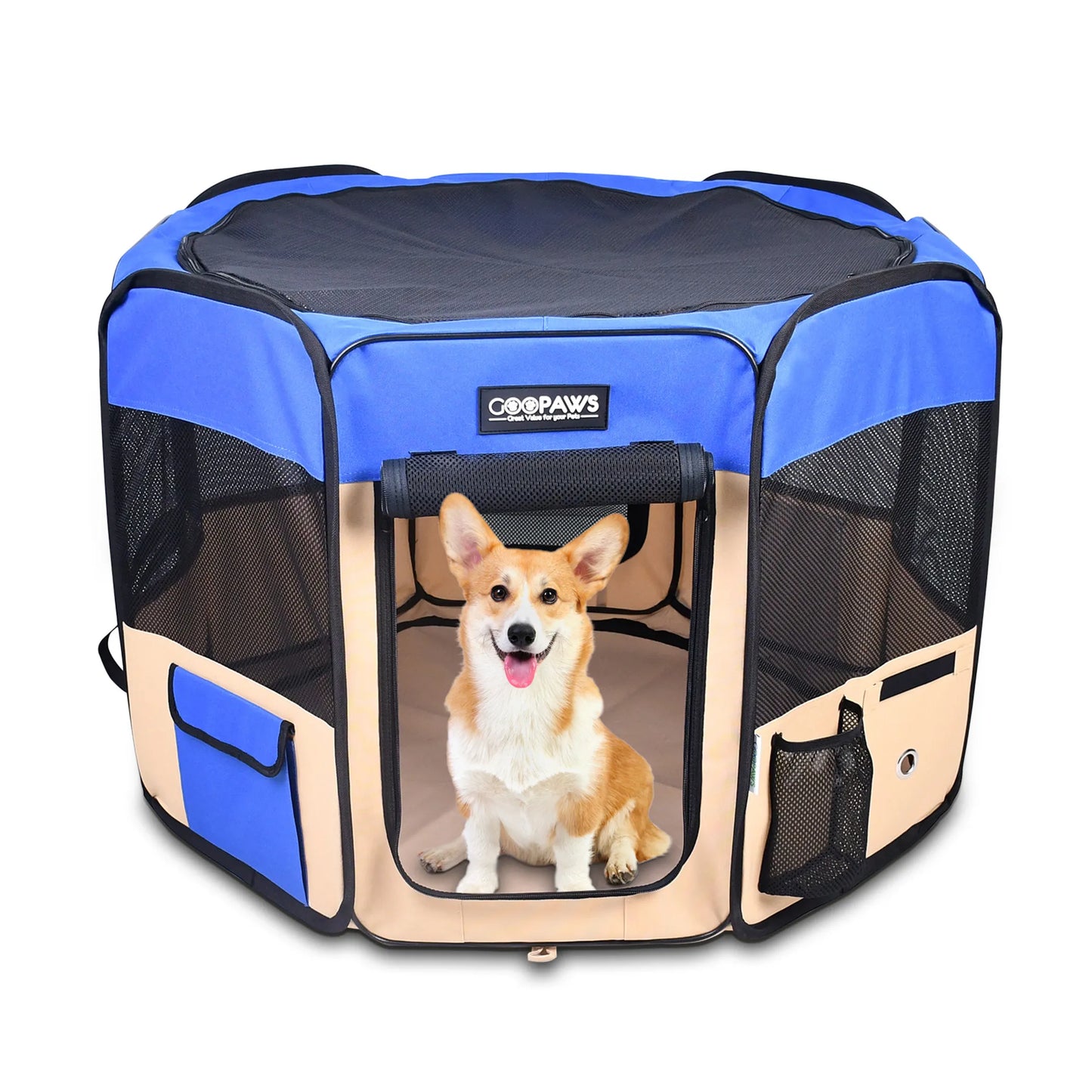 JESPET Pet Dog Playpen - Portable Exercise Pen for Small and Medium Pets