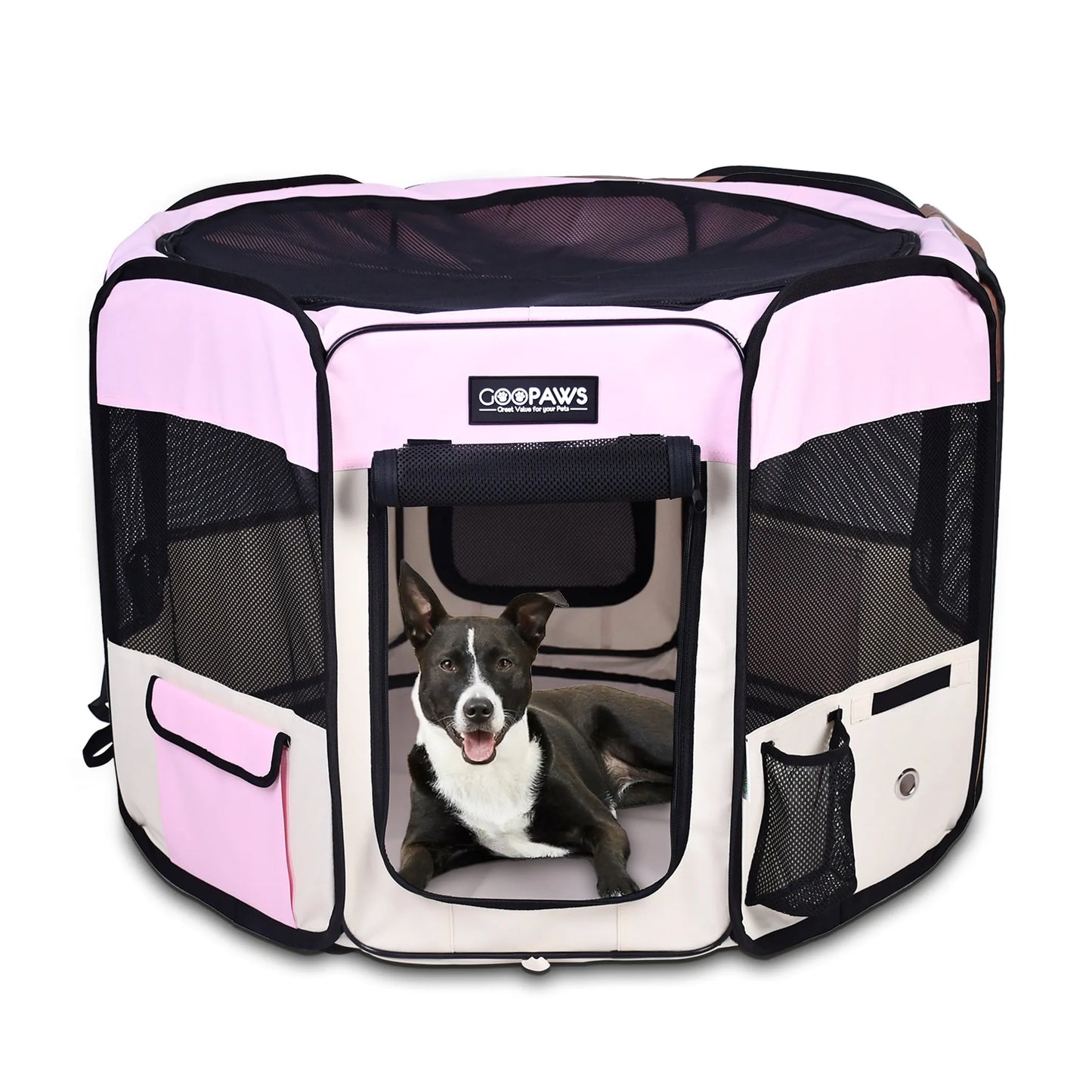 JESPET Pet Dog Playpen - Portable Exercise Pen for Small and Medium Pets
