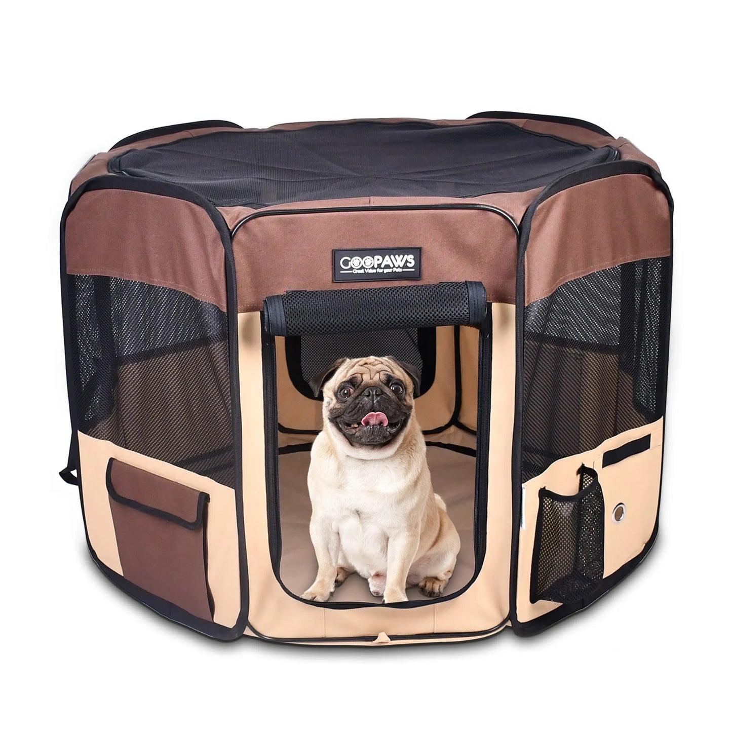 JESPET Pet Dog Playpen - Portable Exercise Pen for Small and Medium Pets