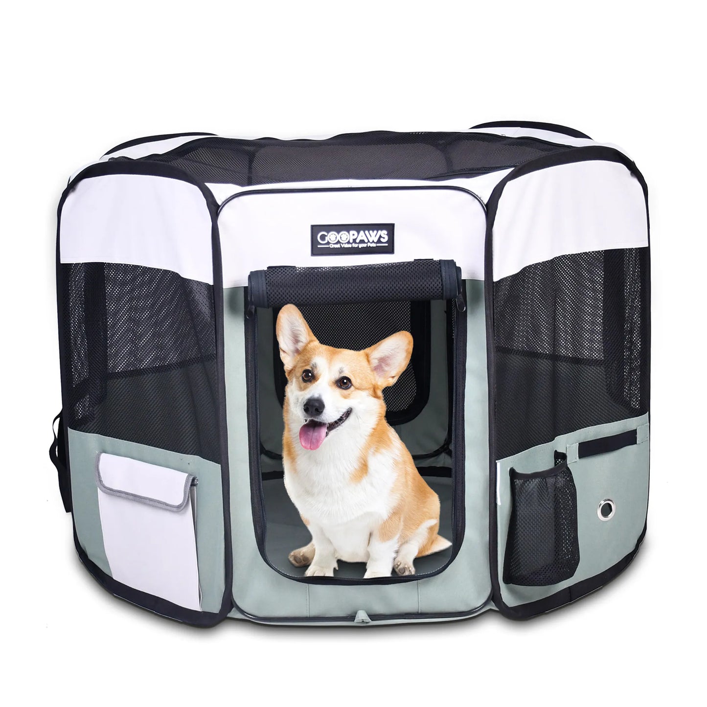 JESPET Pet Dog Playpen - Portable Exercise Pen for Small and Medium Pets