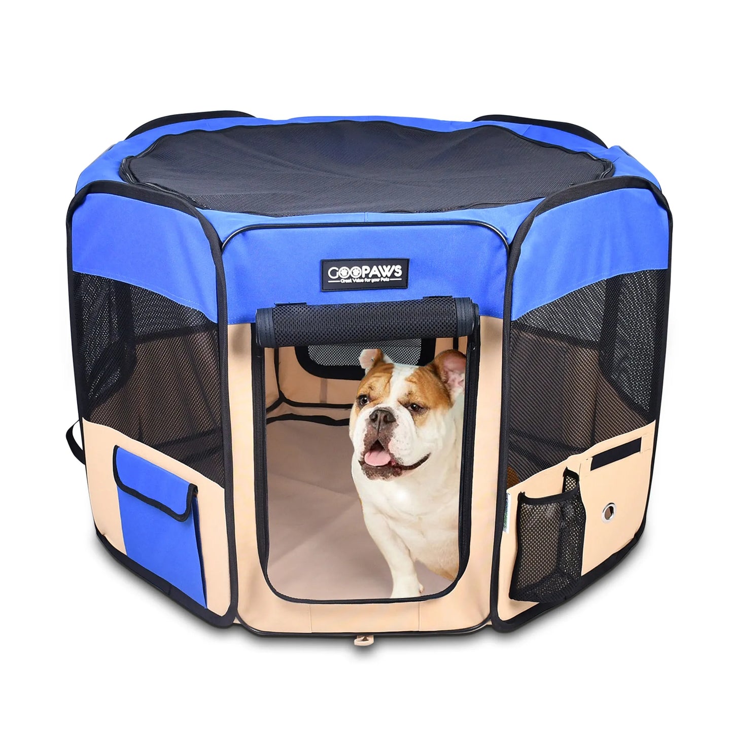 JESPET Pet Dog Playpen - Portable Exercise Pen for Small and Medium Pets