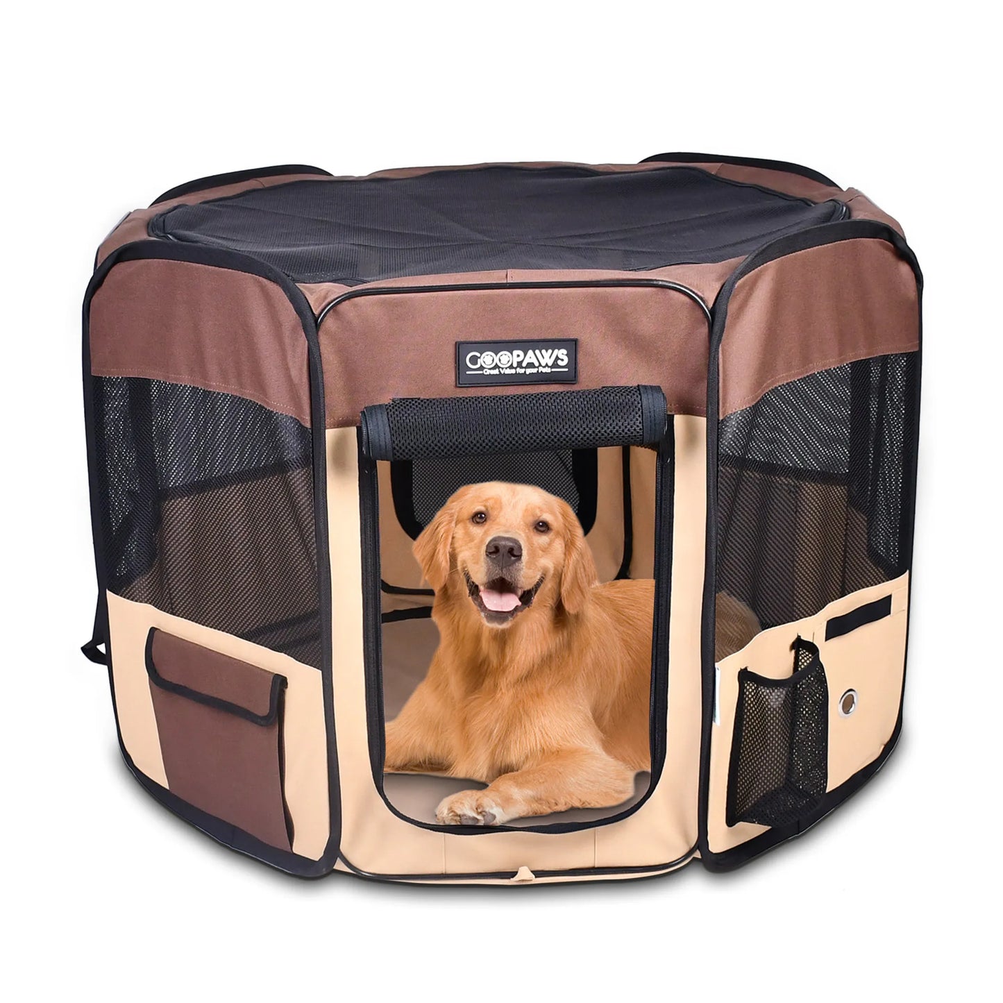 JESPET Pet Dog Playpen - Portable Exercise Pen for Small and Medium Pets