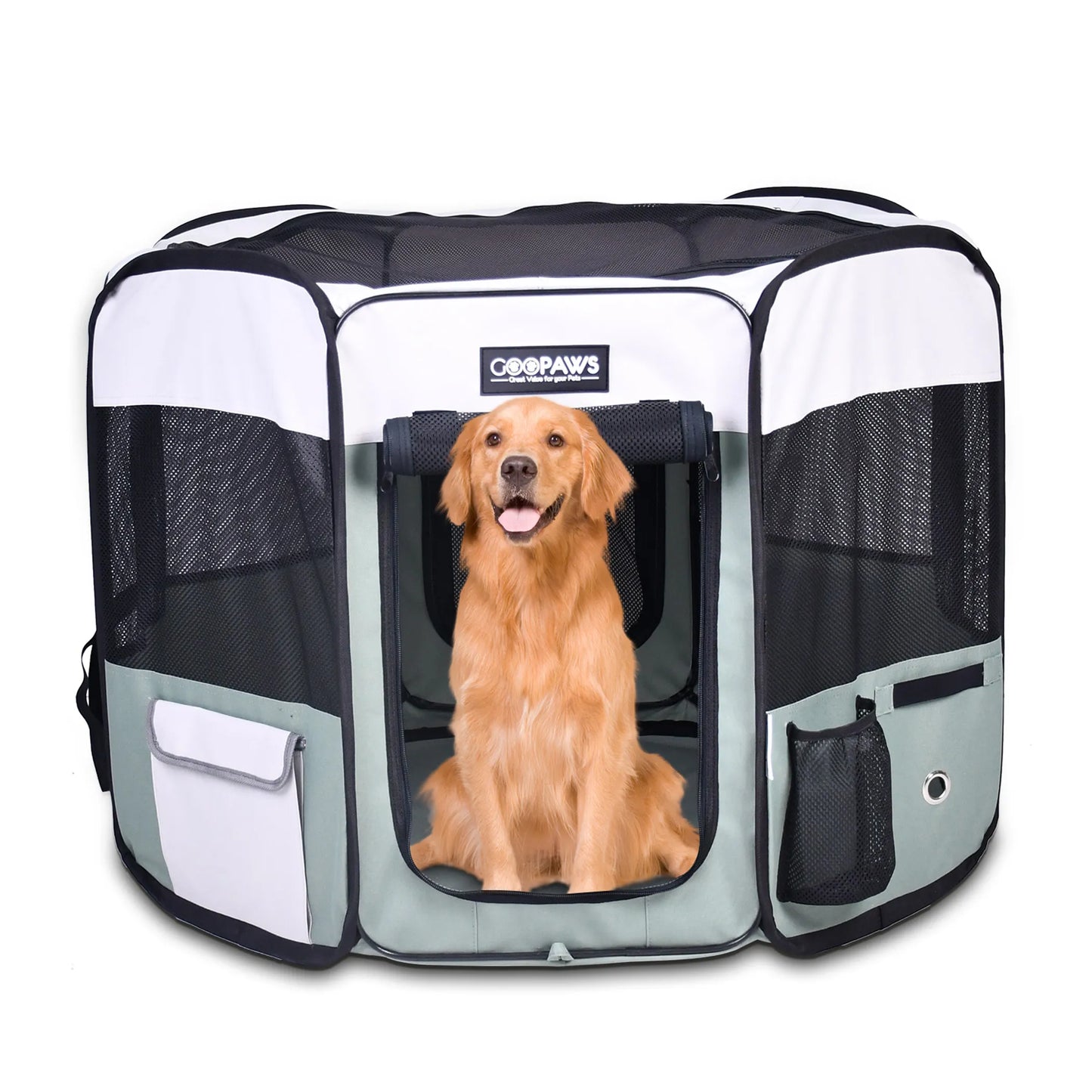 JESPET Pet Dog Playpen - Portable Exercise Pen for Small and Medium Pets