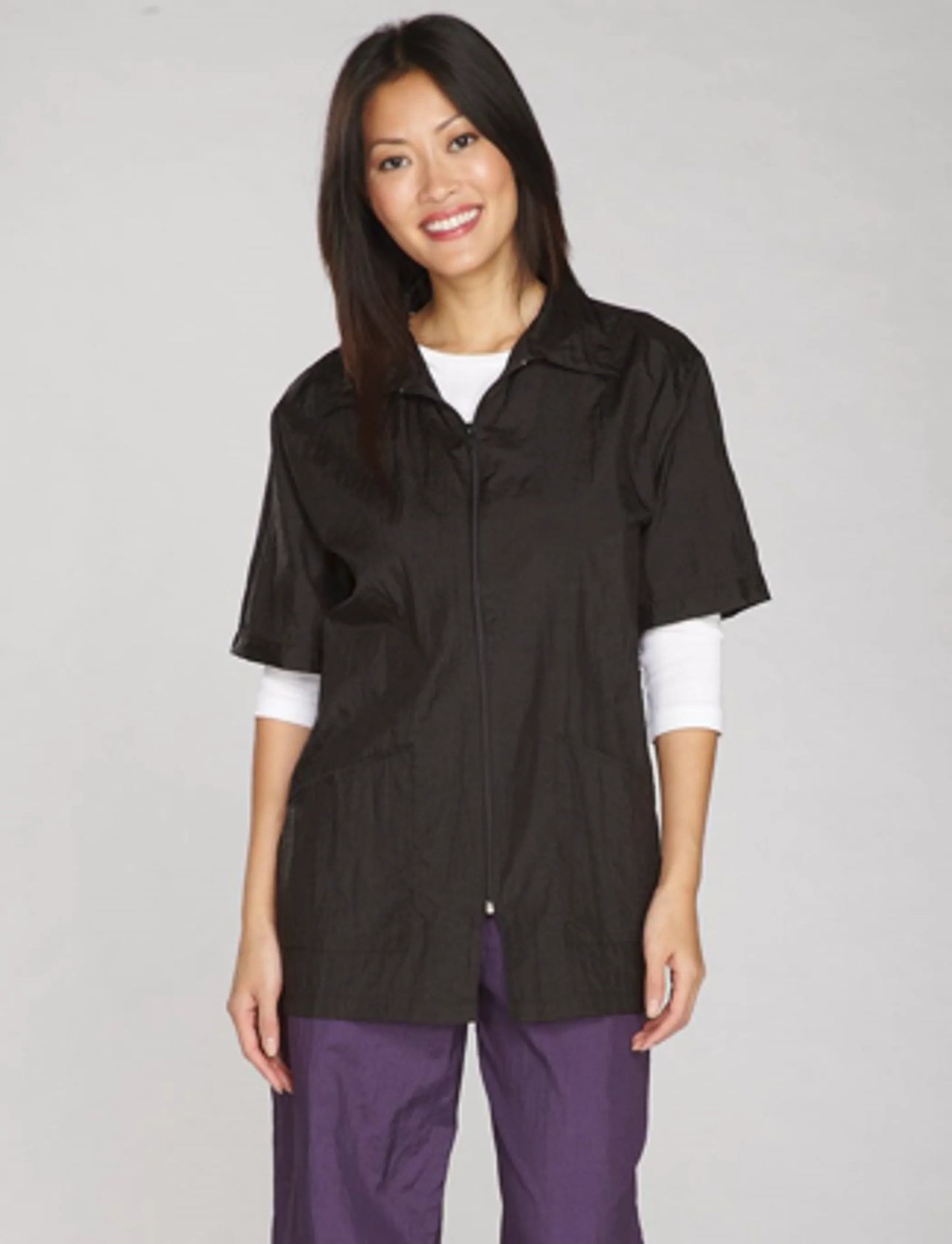 Small Black TP Grooming Jacket - Perfect for Pet Grooming