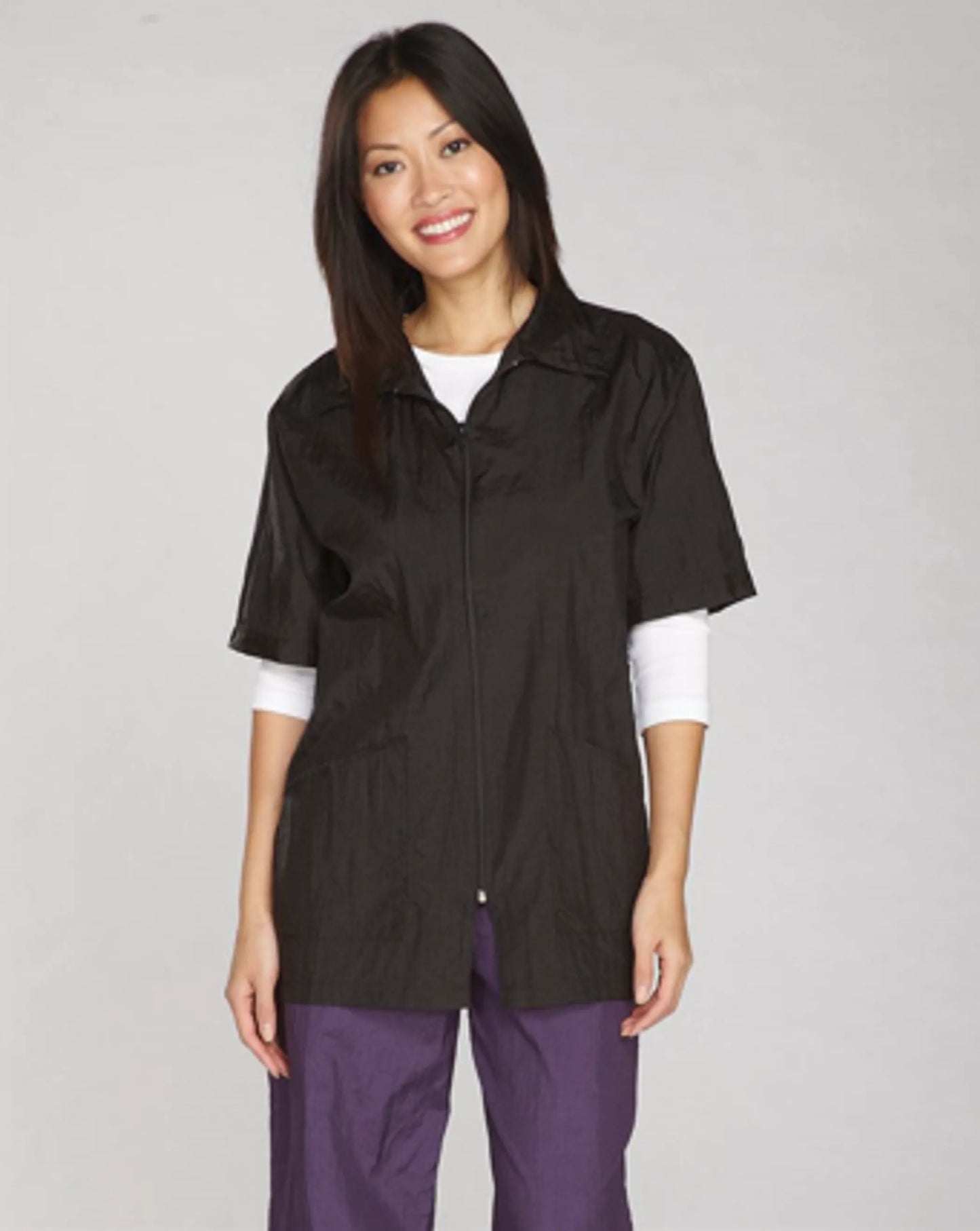 Small Black TP Grooming Jacket - Perfect for Pet Grooming