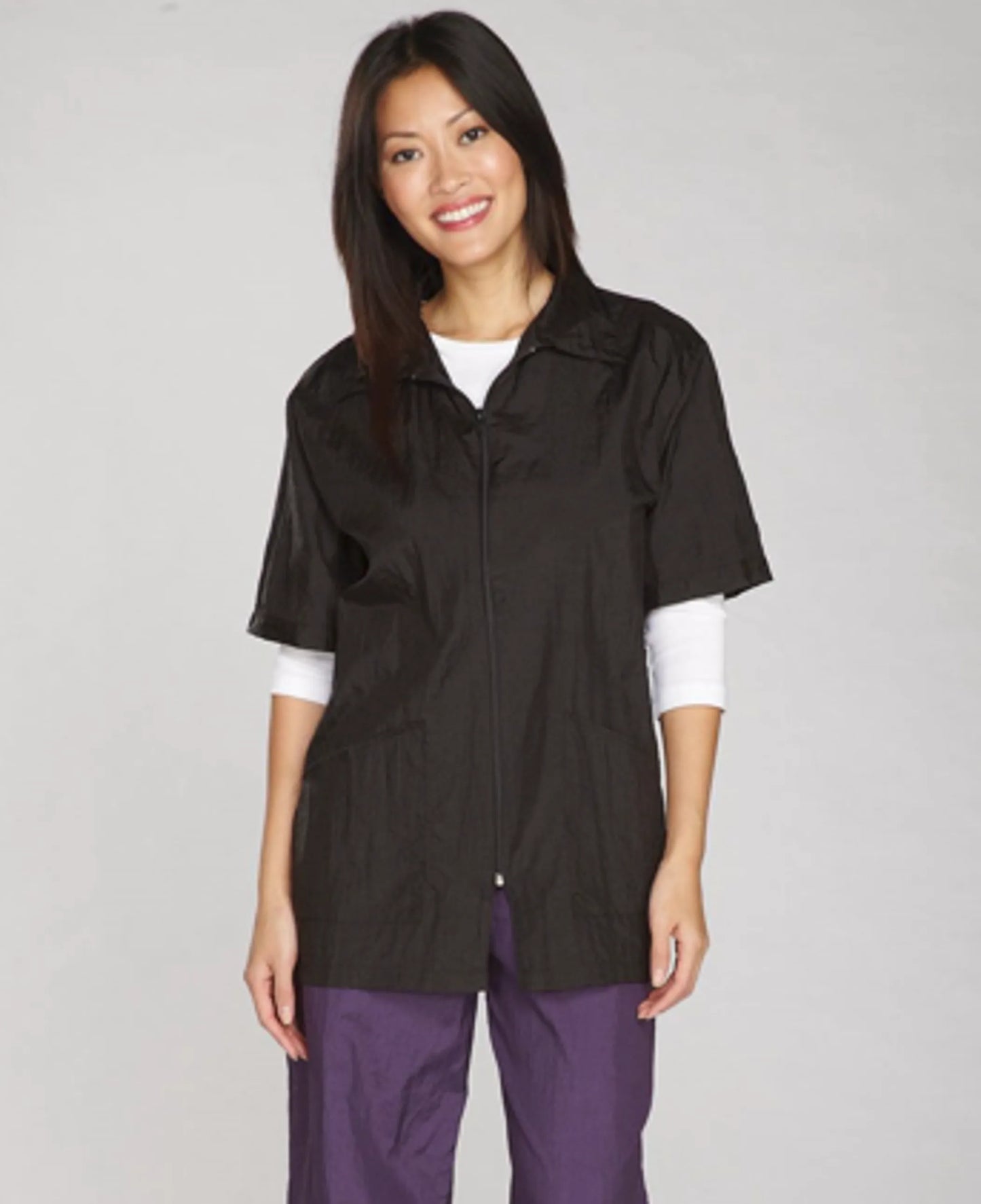 Small Black TP Grooming Jacket - Perfect for Pet Grooming