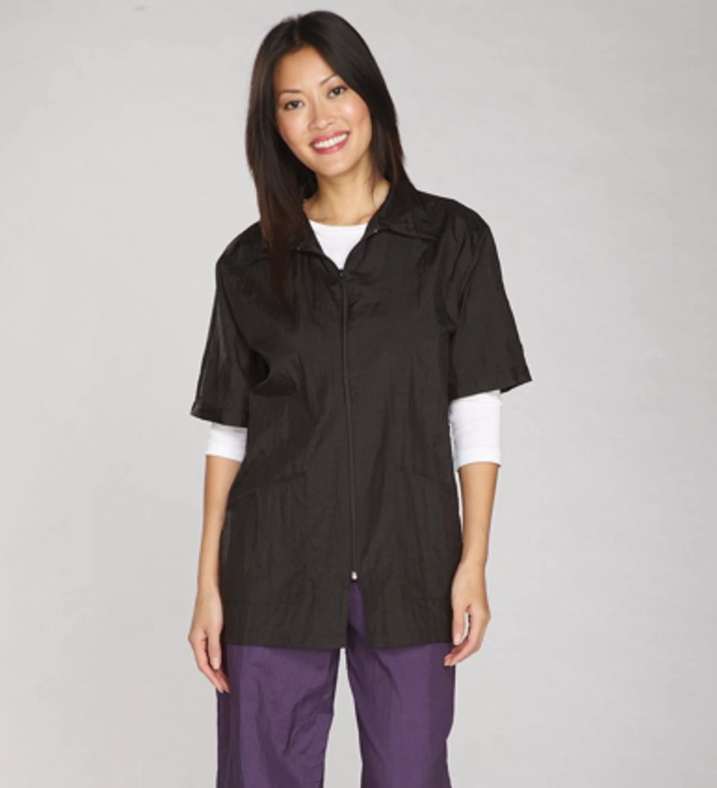Small Black TP Grooming Jacket - Perfect for Pet Grooming