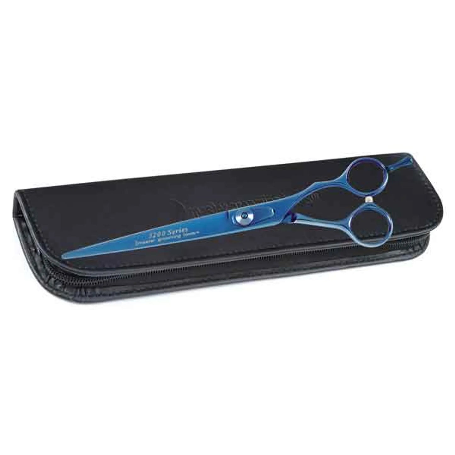 MG 5200 Blue Titanium Straight Shears - 6.5 Inch