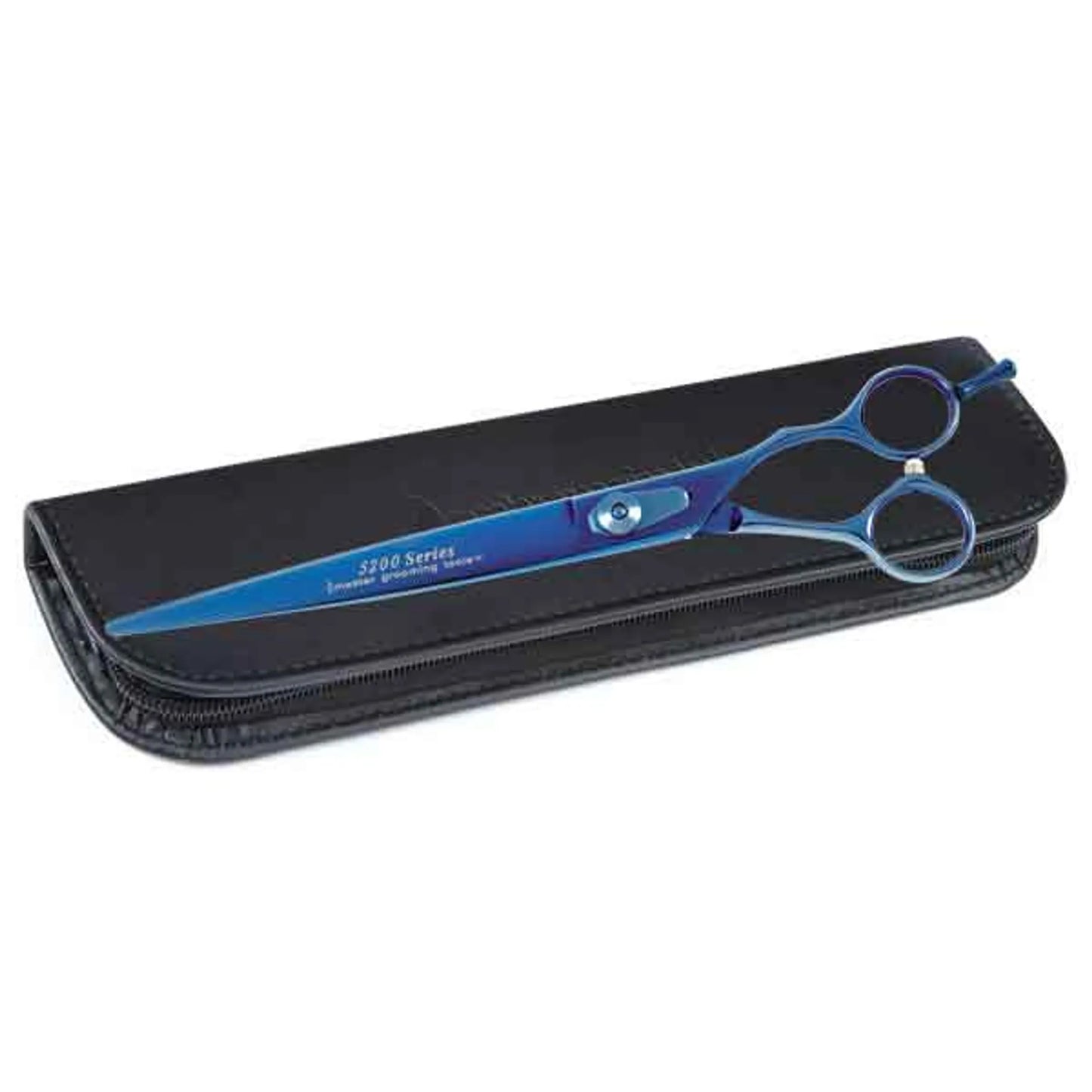 MG 5200 Blue Titanium Straight Shears - 6.5 Inch