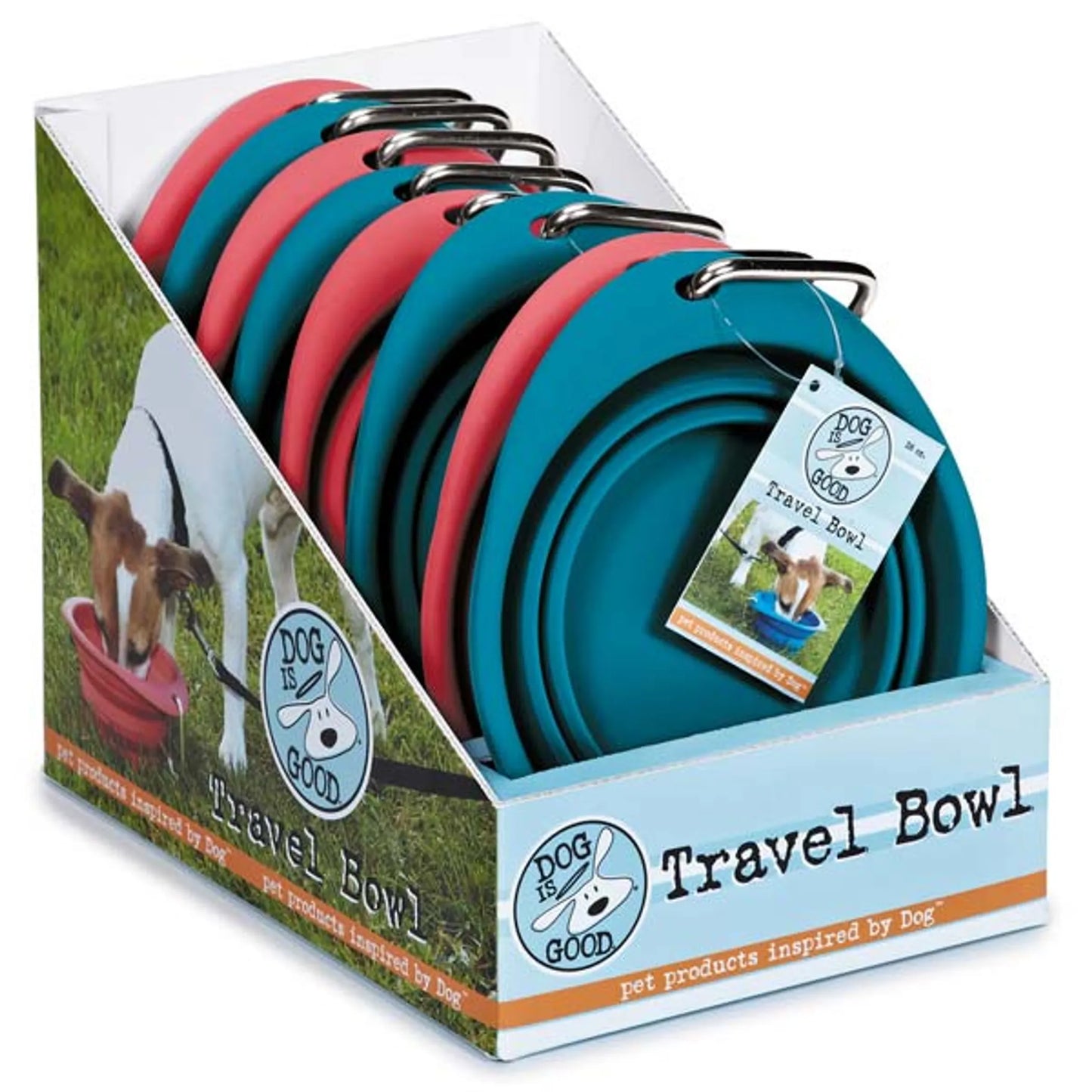 Dog is Good Collapsible Travel Bowl - Portable Feeding Solution