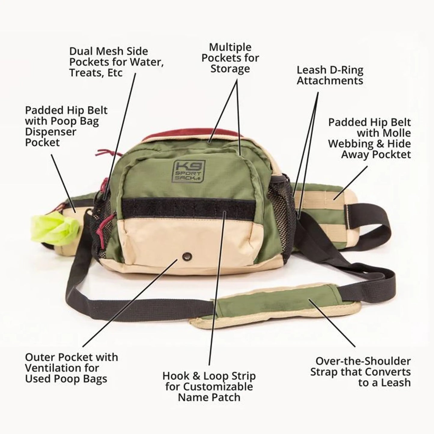 K9 Kompanion: Versatile Pet Travel Bag for Adventures and Walks