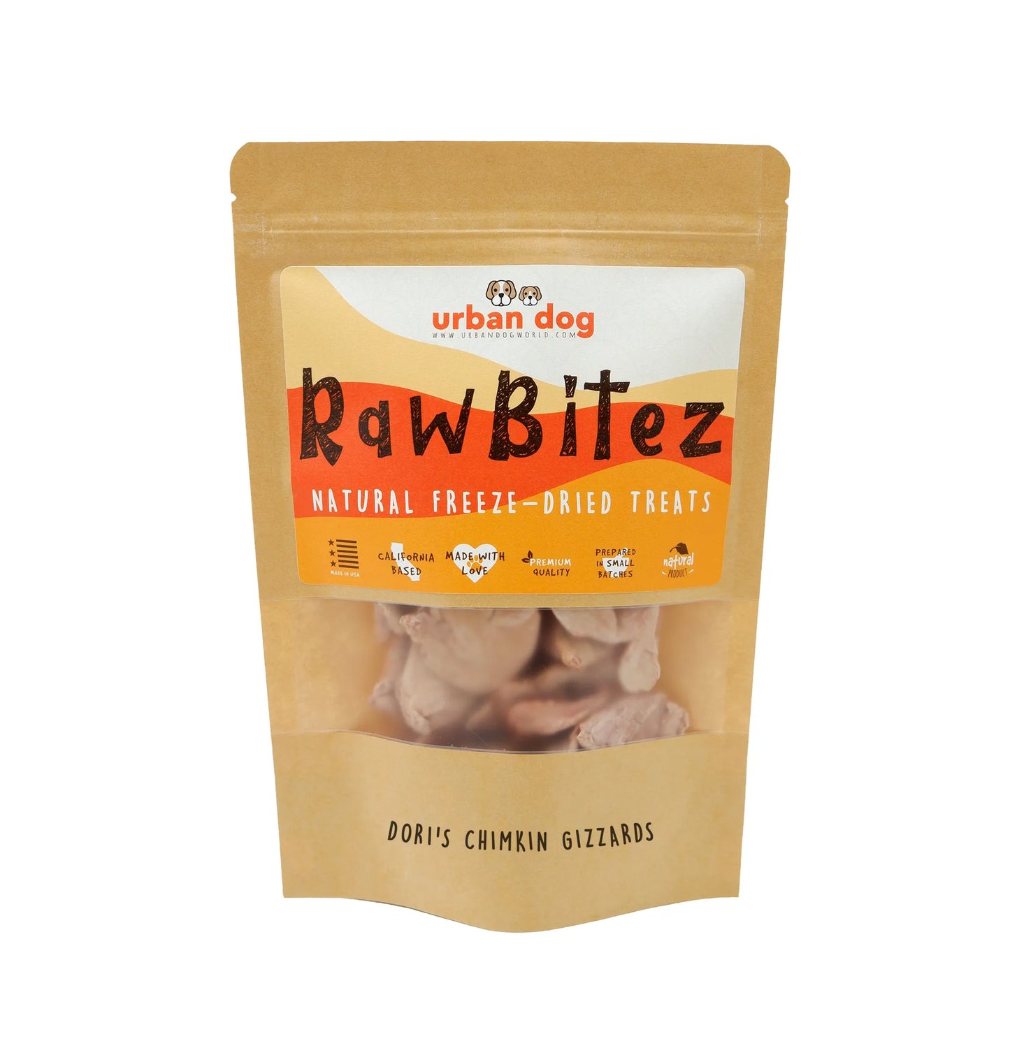 RawBitez Natural Freeze-Dried Salmon Skin Sticks Dog Treats