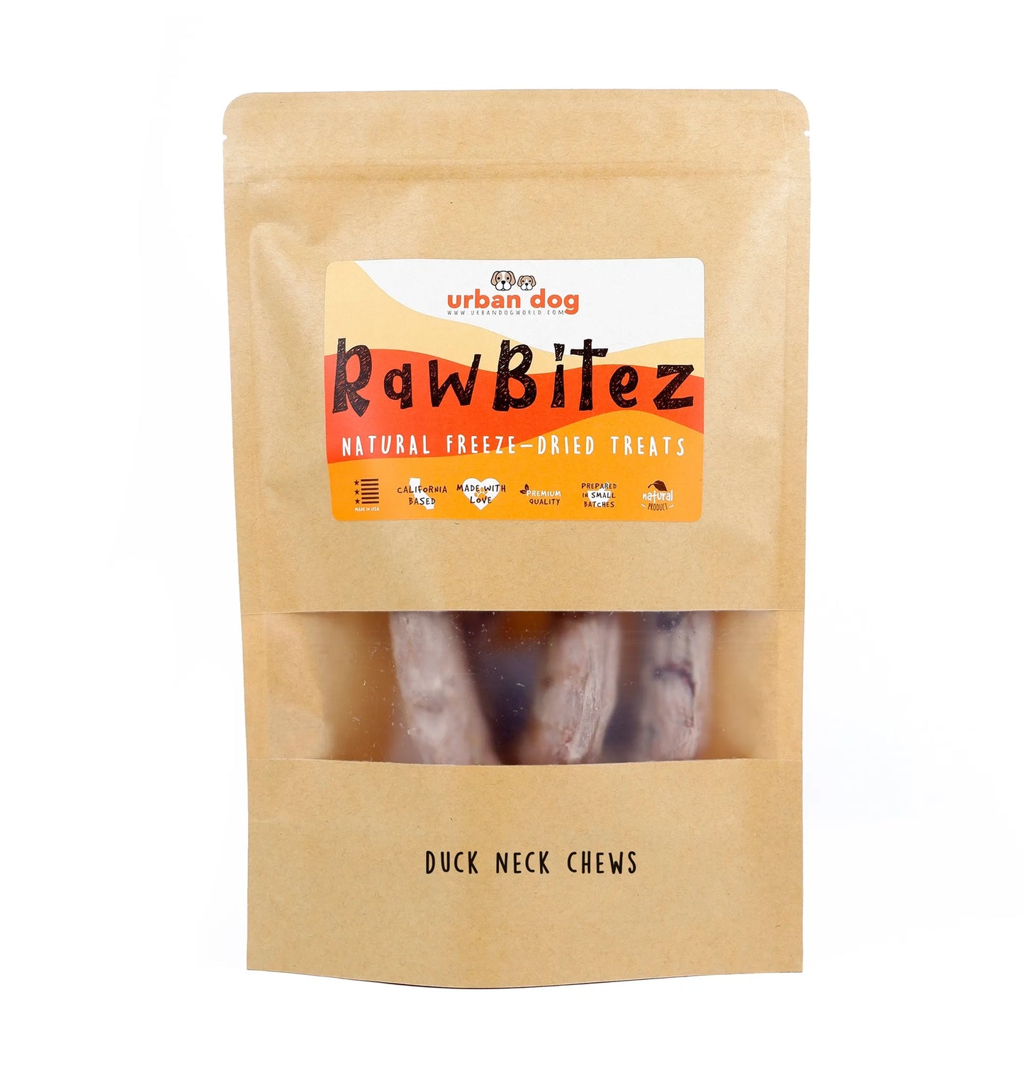 RawBitez Natural Freeze-Dried Salmon Skin Sticks Dog Treats