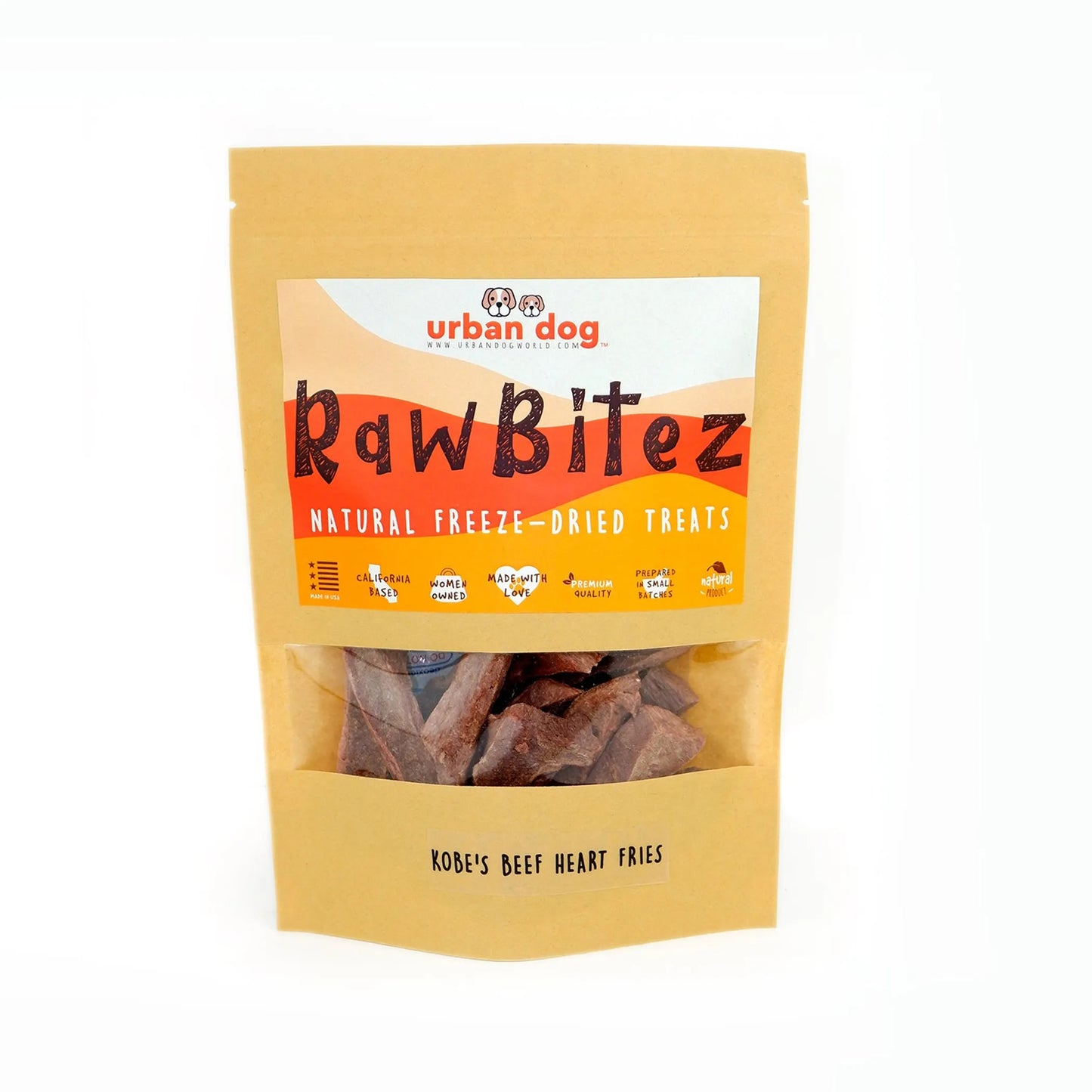 RawBitez Natural Freeze-Dried Salmon Skin Sticks Dog Treats