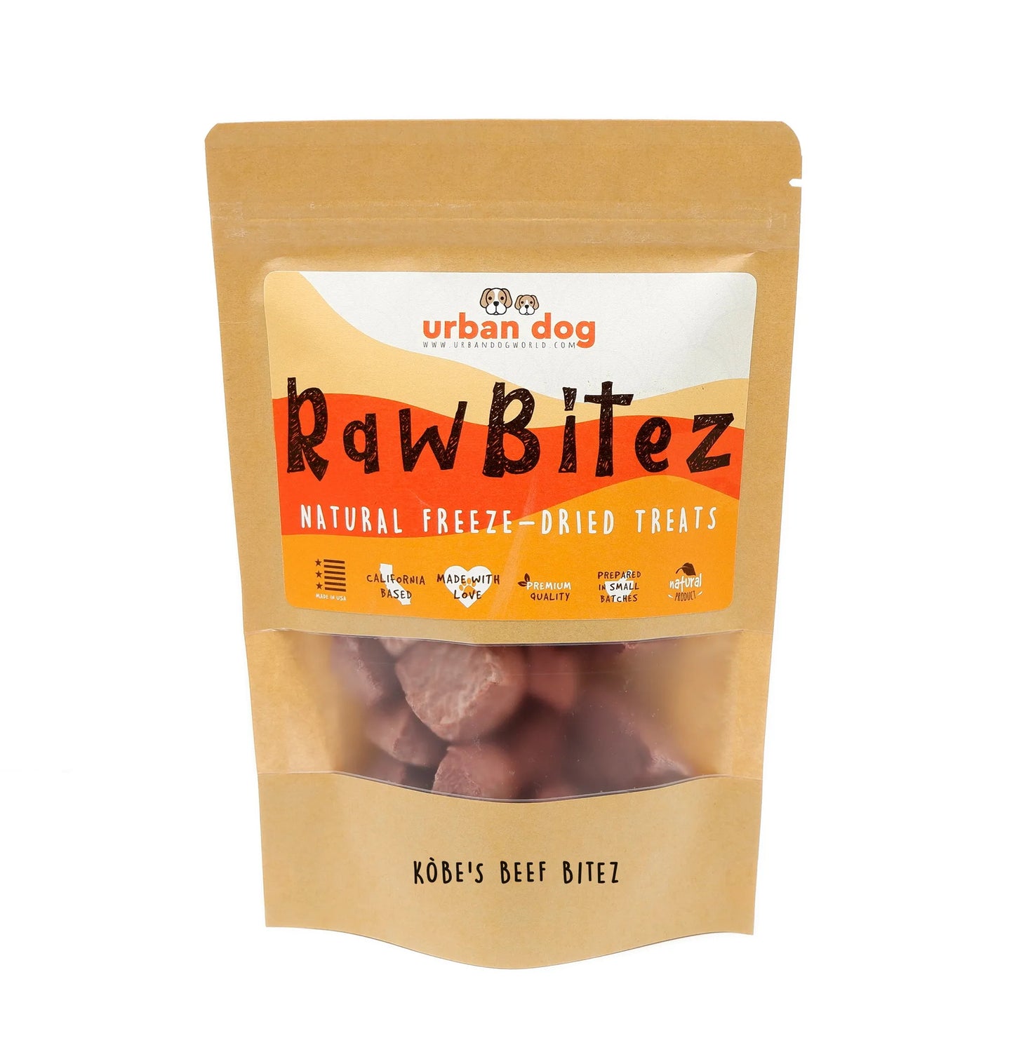 RawBitez Natural Freeze-Dried Salmon Skin Sticks Dog Treats