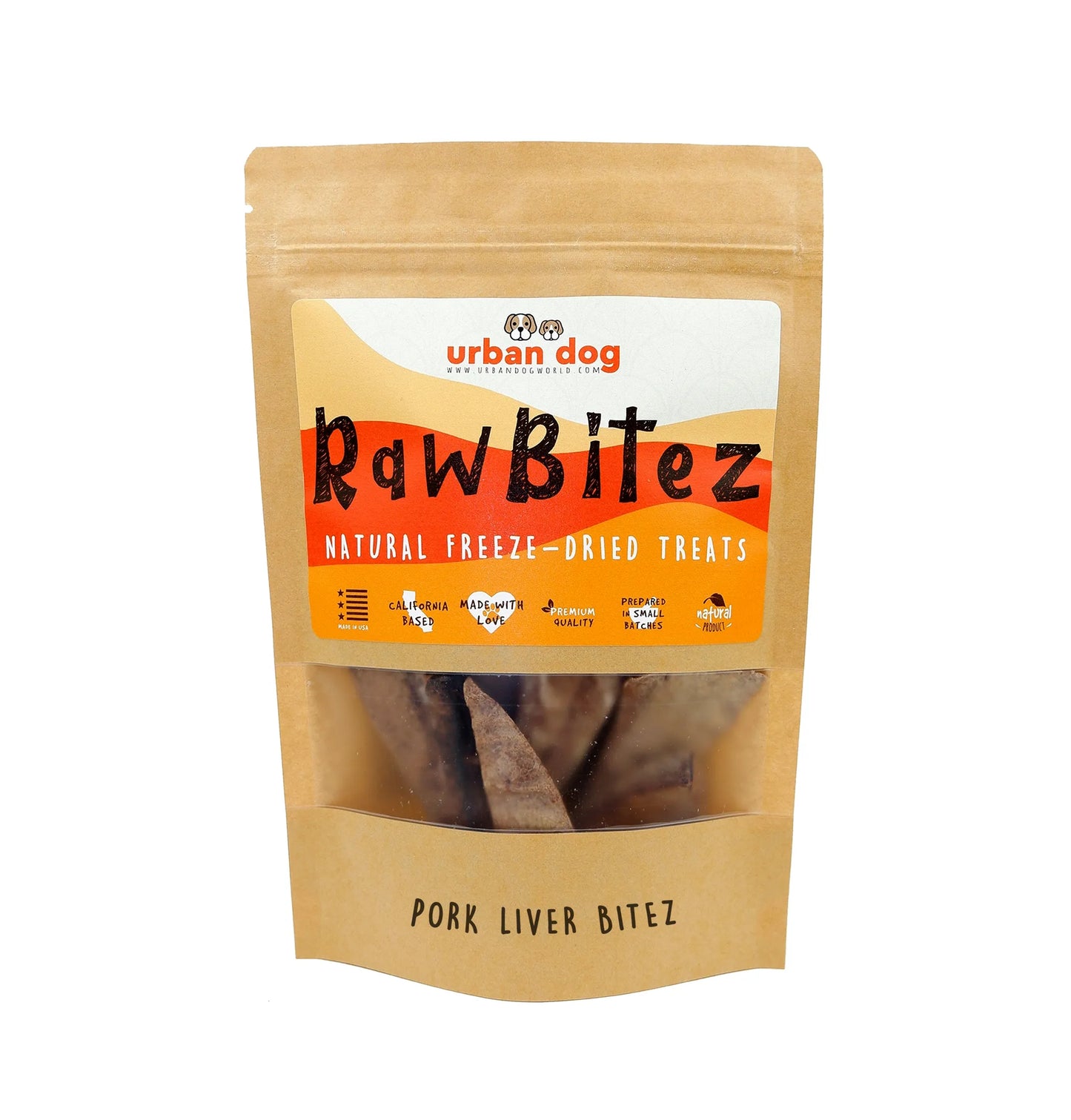 RawBitez Natural Freeze-Dried Salmon Skin Sticks Dog Treats