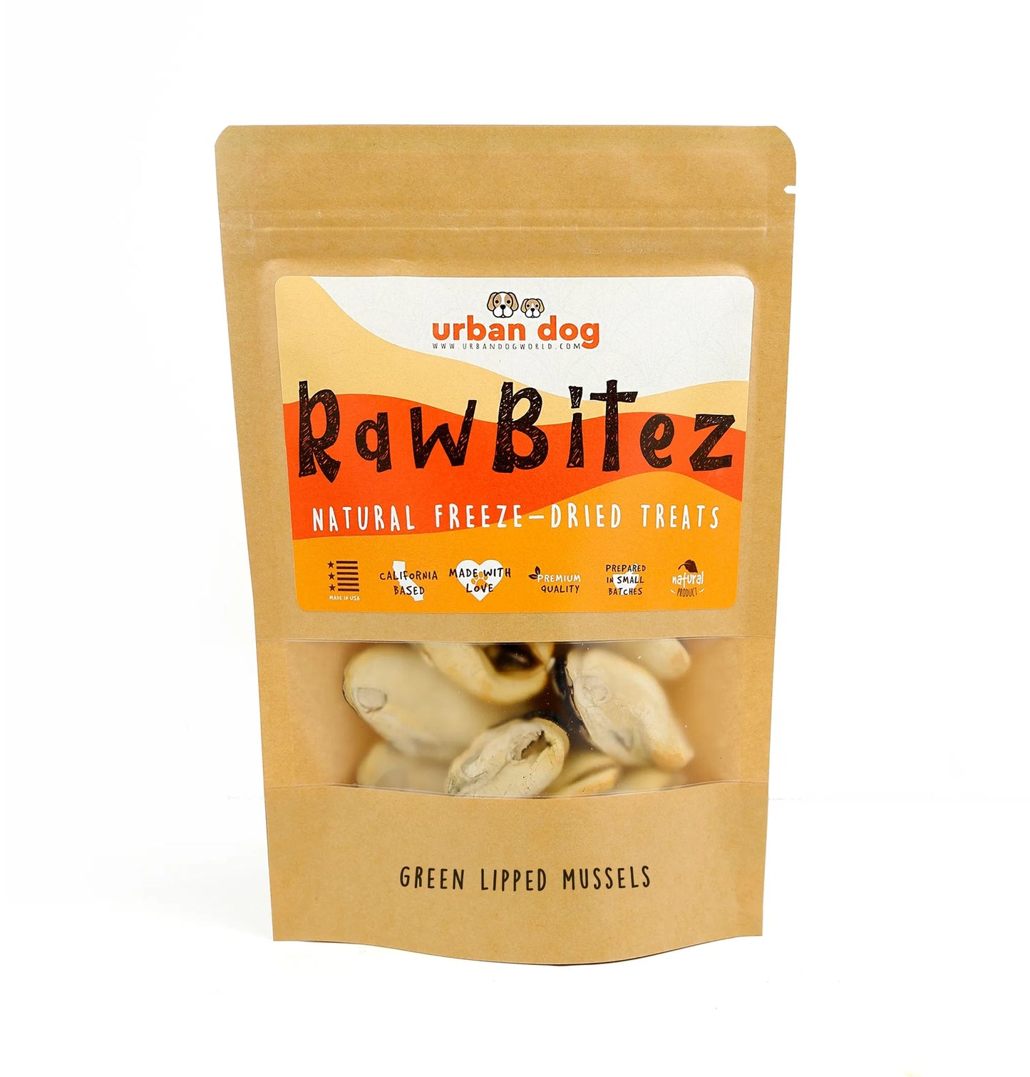 RawBitez Natural Freeze-Dried Salmon Skin Sticks Dog Treats
