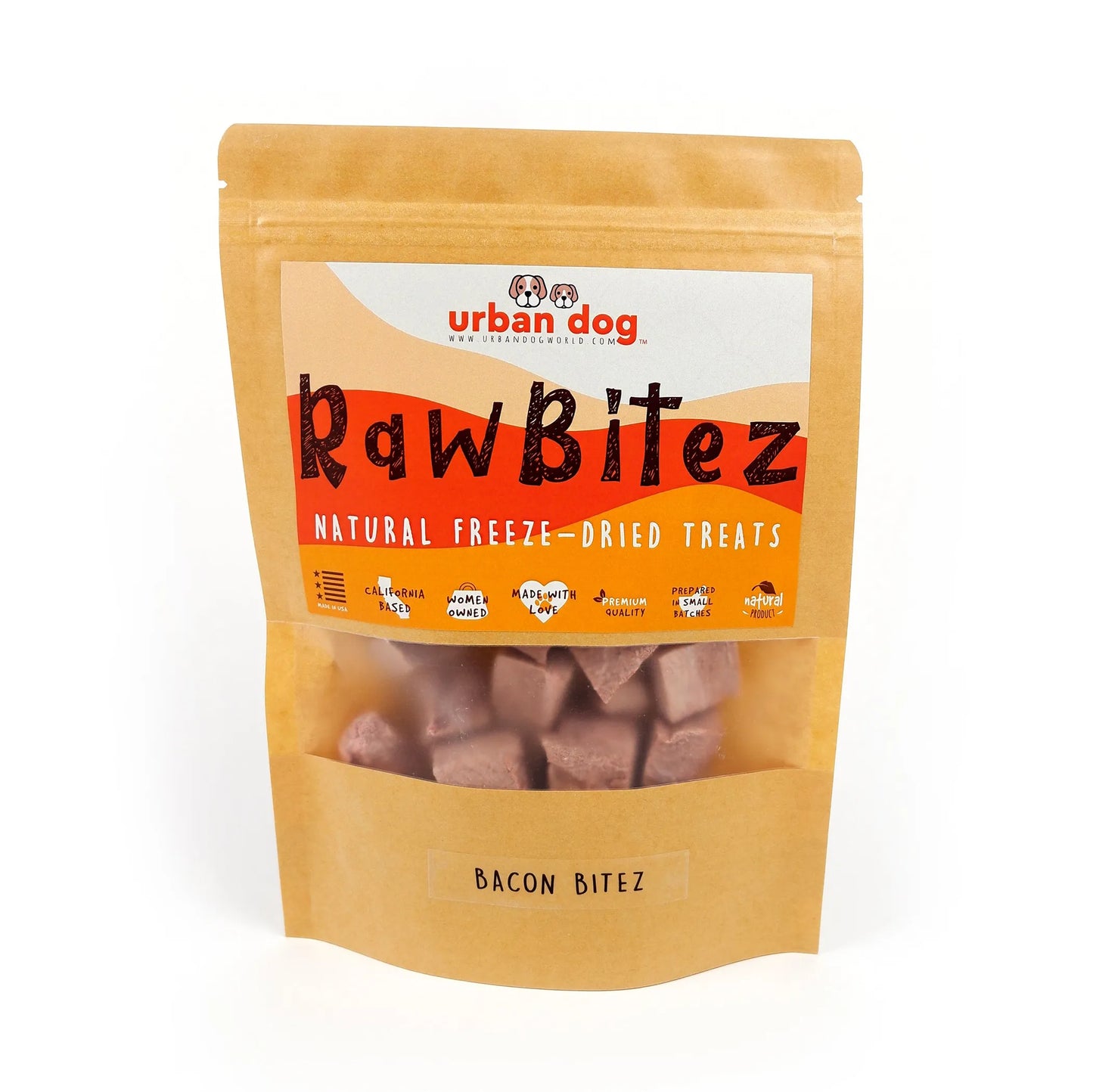 RawBitez Natural Freeze-Dried Salmon Skin Sticks Dog Treats