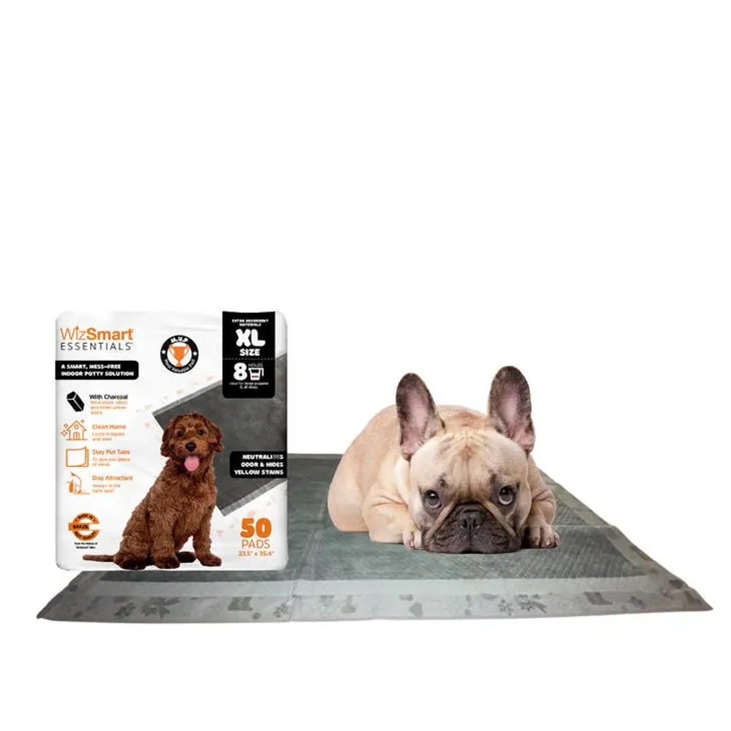 WizSmart Essentials Charcoal XL Dog Training Pads