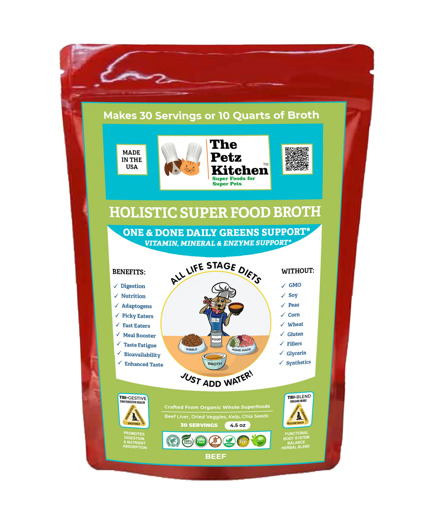 Super Food Broth - Vitamin, Mineral & Enzyme Support for Dogs & Cats*