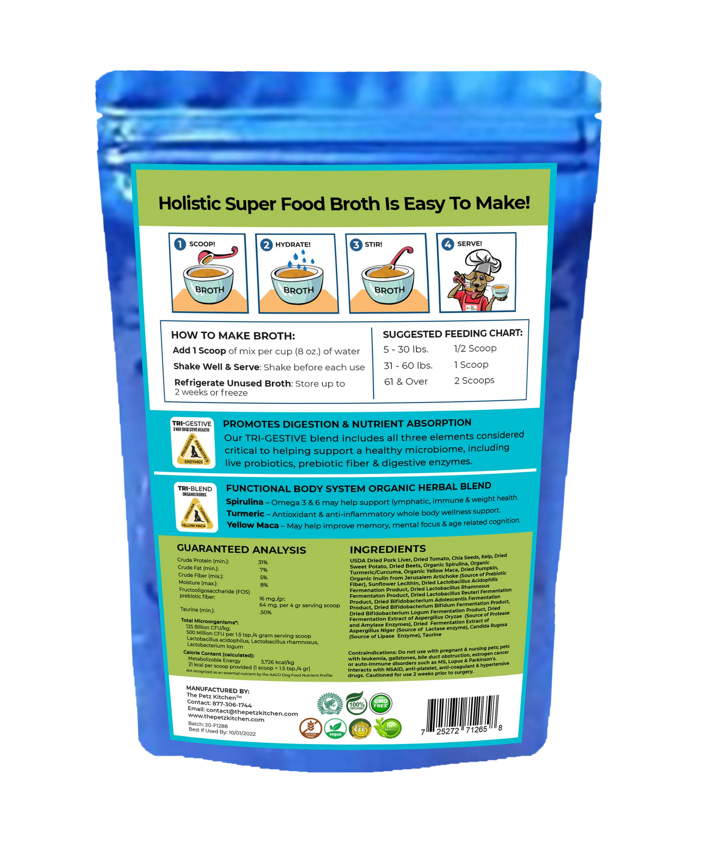 Super Food Broth - Vitamin, Mineral & Enzyme Support for Dogs & Cats*