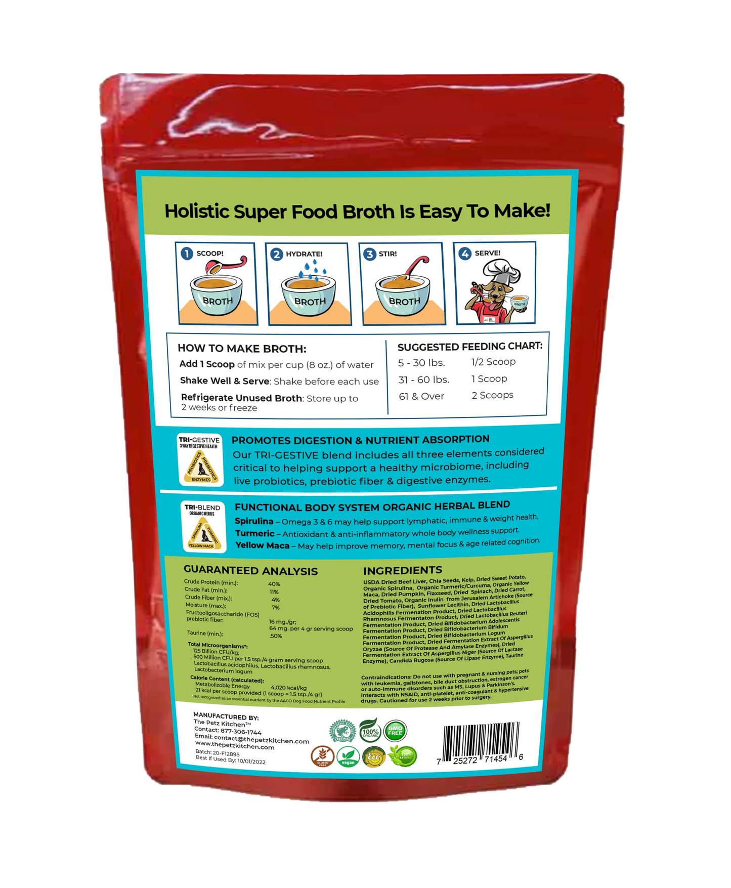 Super Food Broth - Vitamin, Mineral & Enzyme Support for Dogs & Cats*