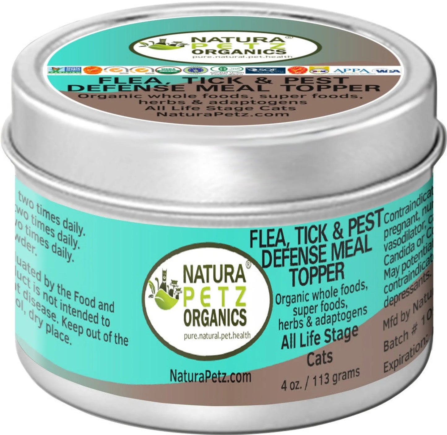 Natural Pest Defense Flavored Meal Topper for Cats & Dogs - Fights Fleas, Ticks, Pests