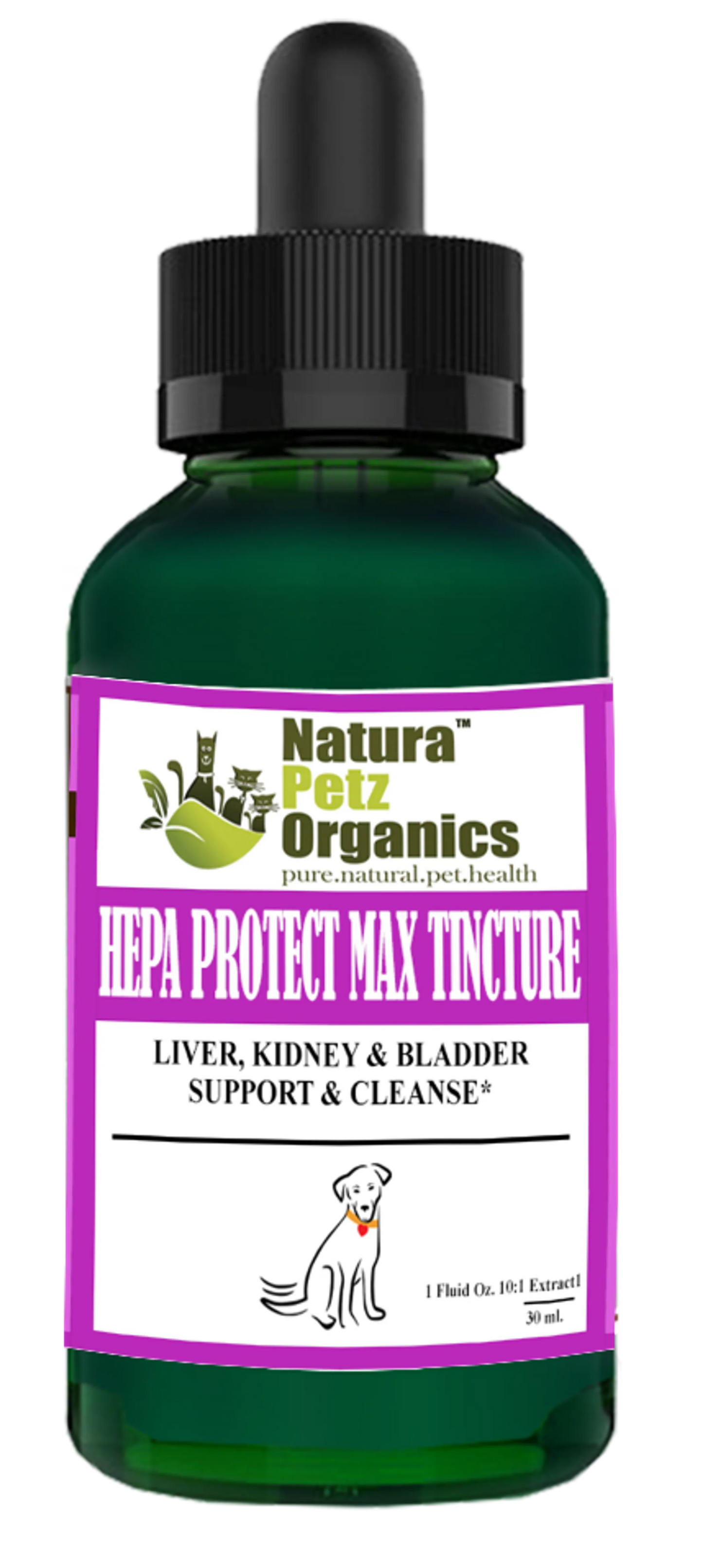 Hepa Protect Max Tincture Master Blend - Liver, Kidney & Bladder Support & Cleanse for Pets