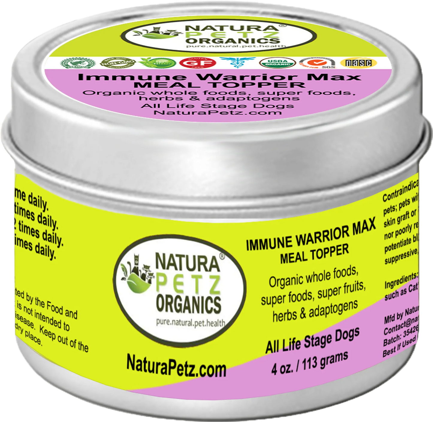 Immune Warrior Max Meal Topper - Immune Regulator for Dogs & Cats*