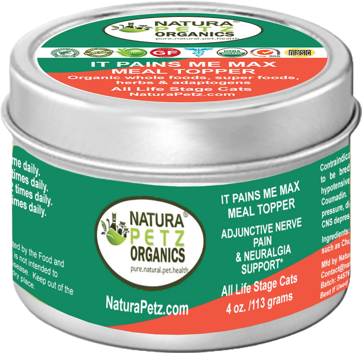 It Pains Me Max Meal Topper for Dogs & Cats - Nerve Pain Support - 4 Oz