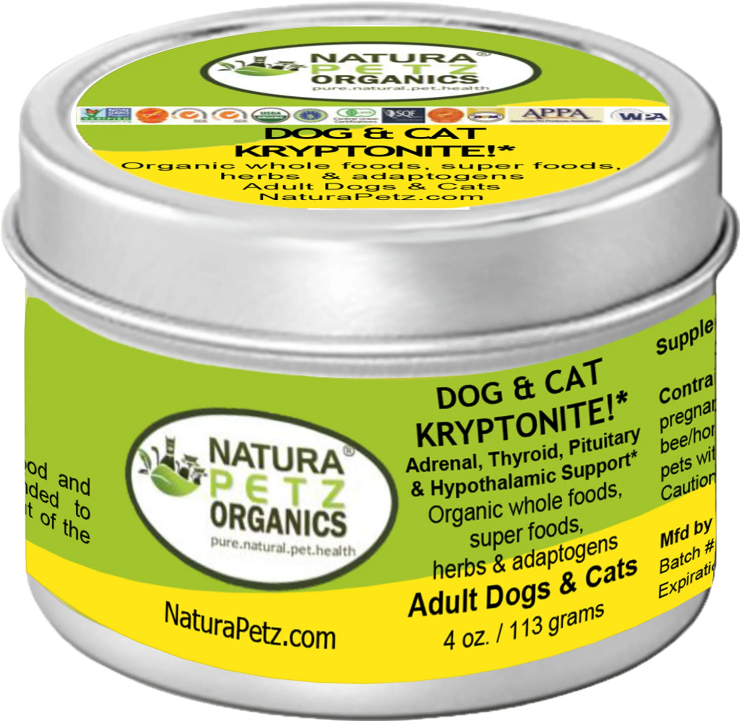 Dog and Cat Kryptonite Meal Topper - Thyroid & Pituitary Support