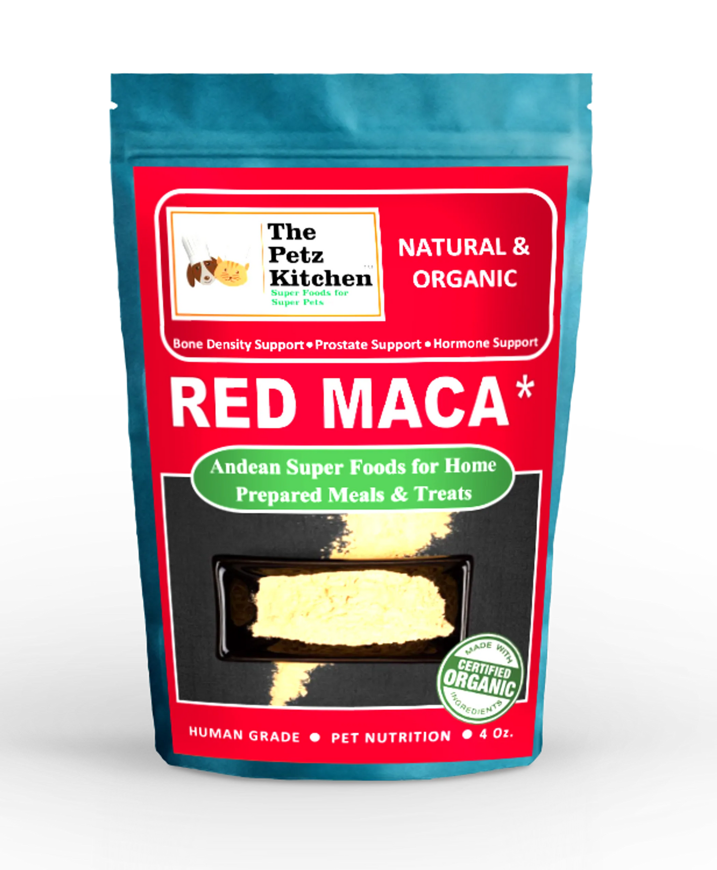 Red Maca - Bone, Prostate & Hormone Support for Dogs & Cats
