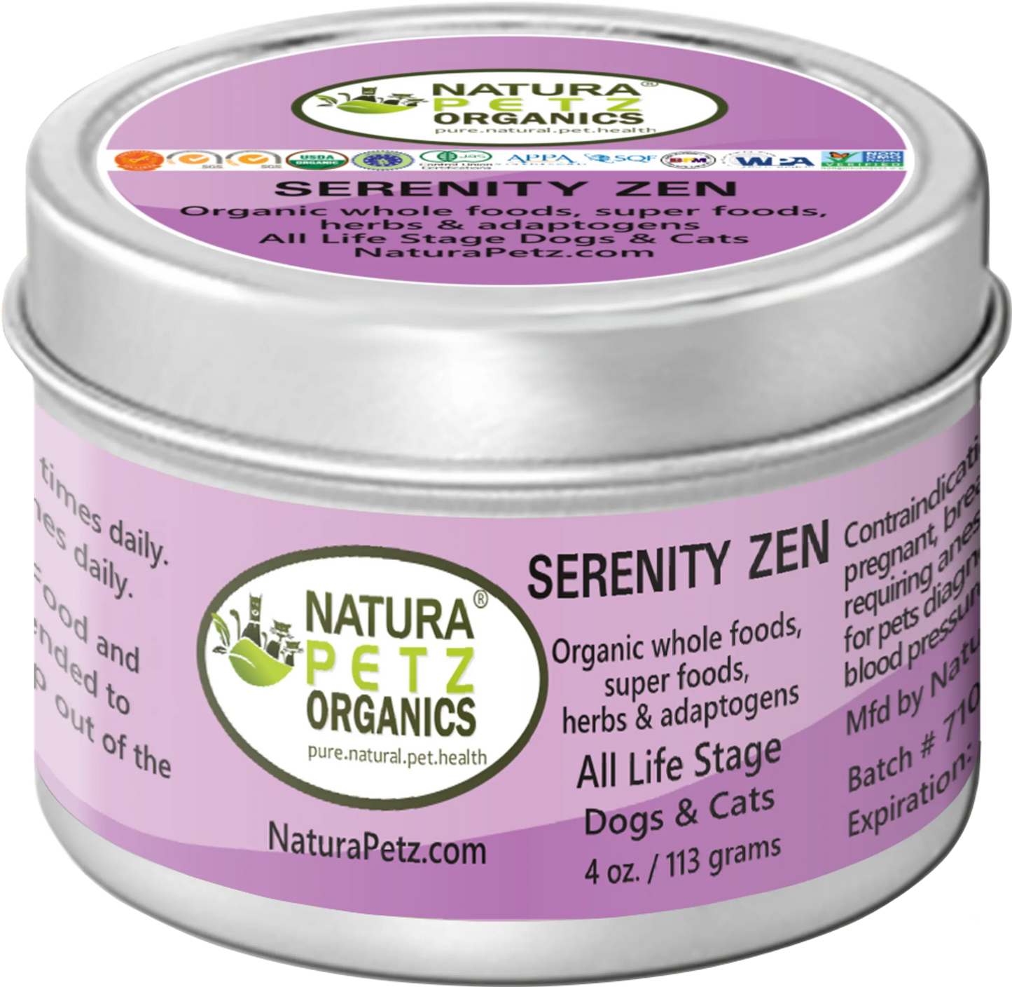 Serenity Zen for Dogs & Cats - Anxiety, Stress, Relaxation & Multi-Systems Calming Support