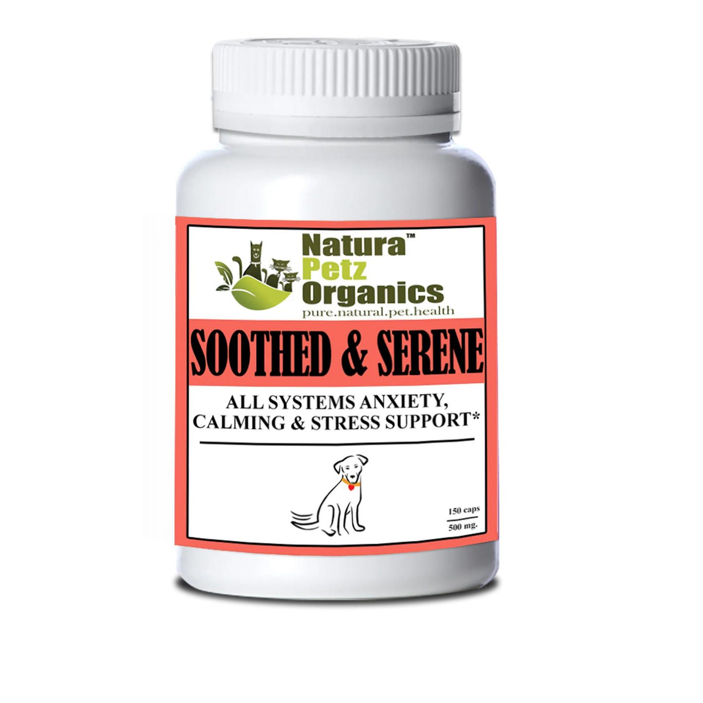 Soothed & Serene for Dogs & Cats - All Systems Anxiety, Calming & Stress Support