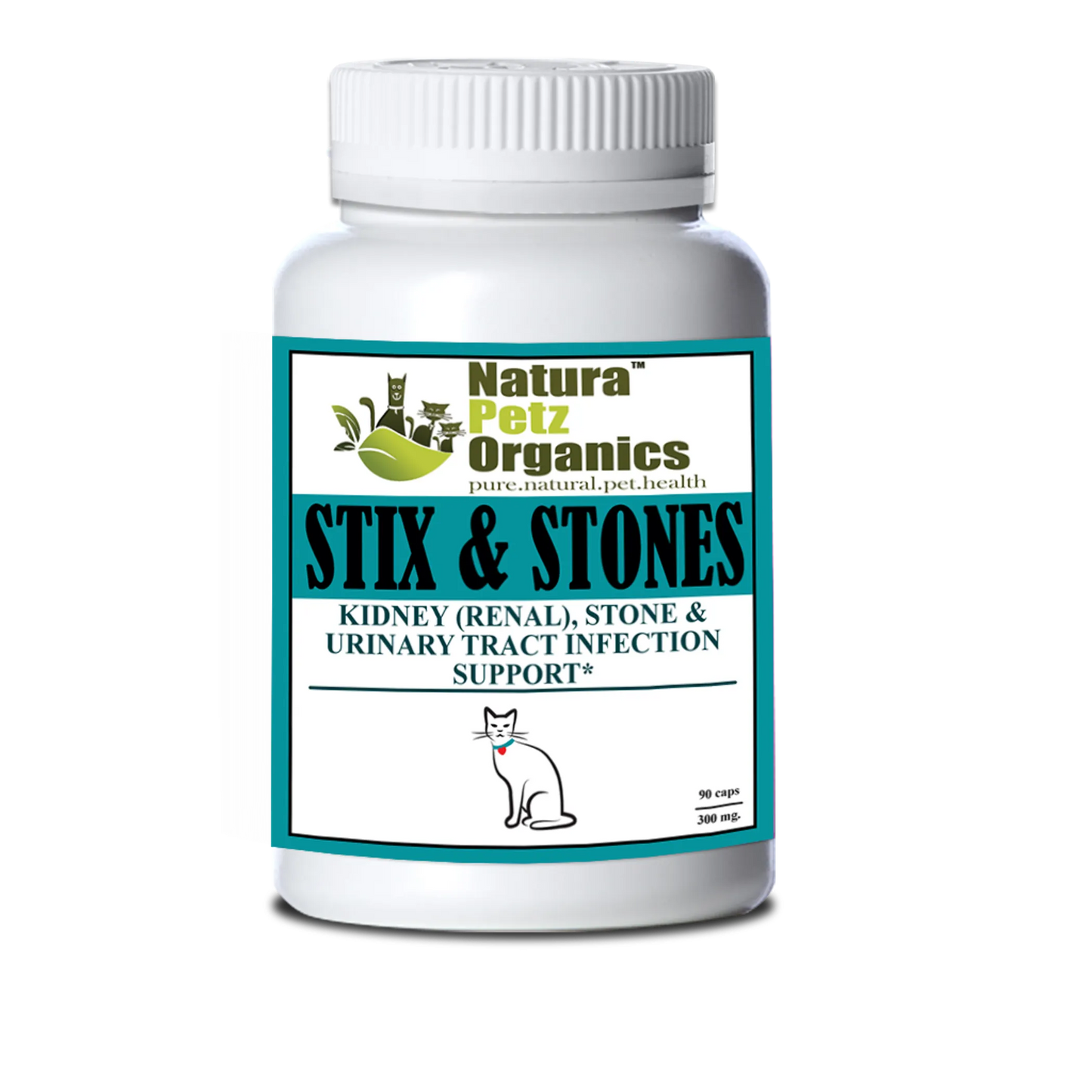 Stix And Stones Capsules - Kidney & Urinary Tract Infection Support for Pets
