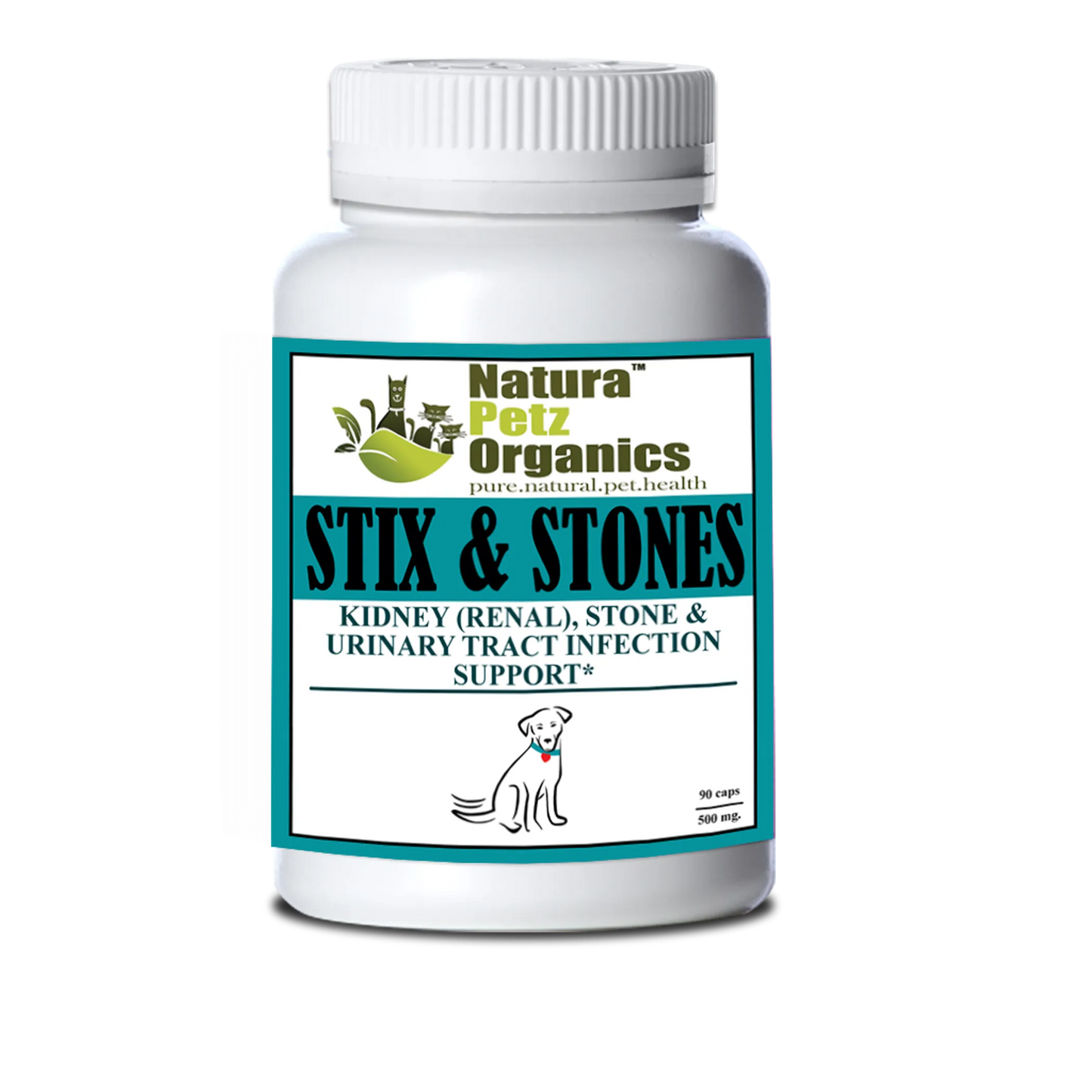 Stix And Stones Capsules - Kidney & Urinary Tract Infection Support for Pets