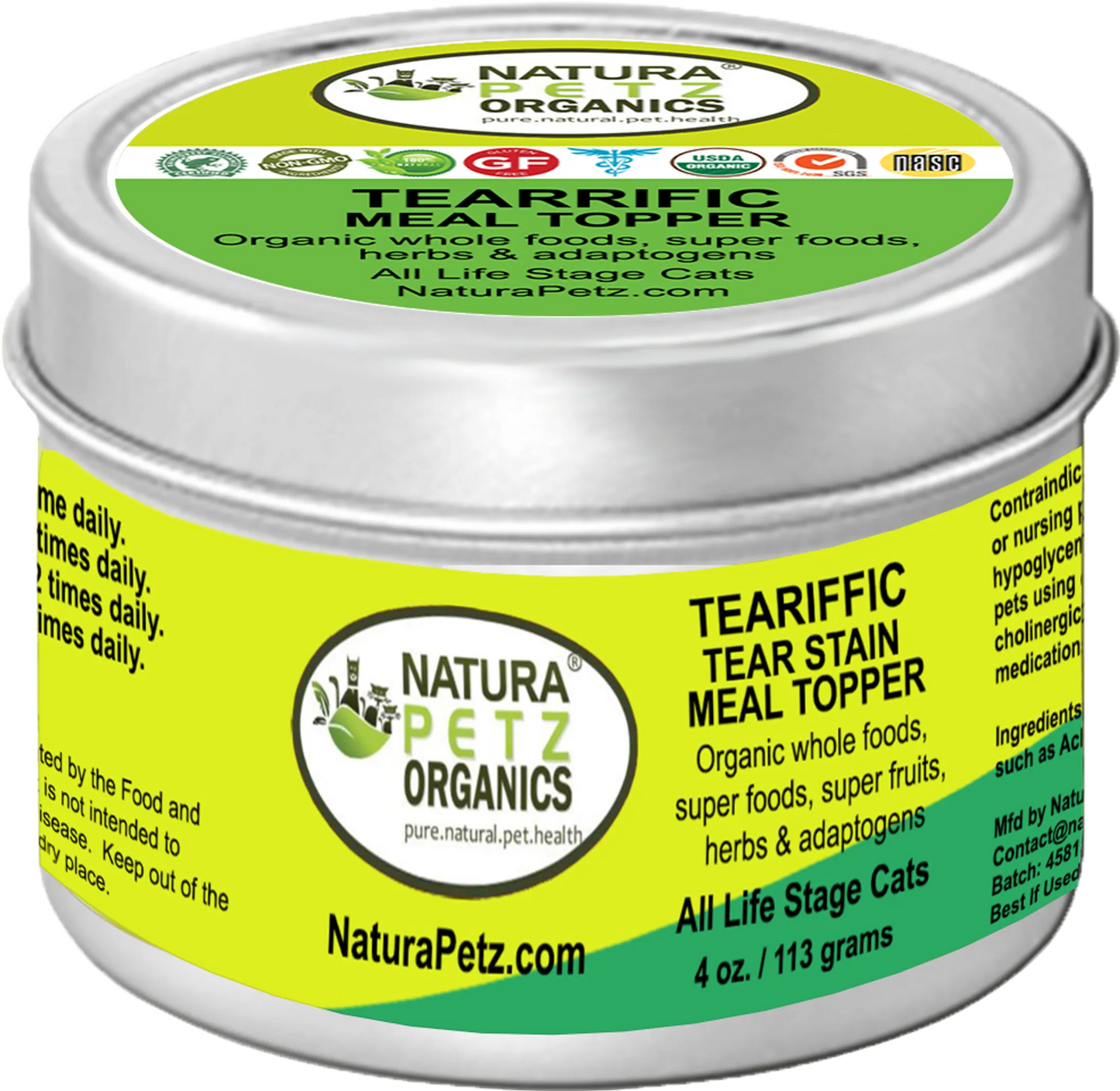 Teariffic Flavored Meal Topper - Tear Stain Support for Dogs & Cats