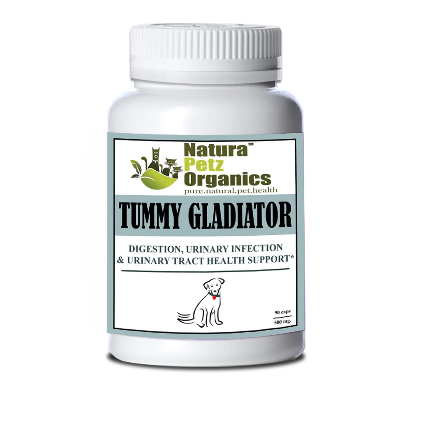 Tummy Gladiator Digestive & Urinary Tract Support for Dogs - 90 Caps