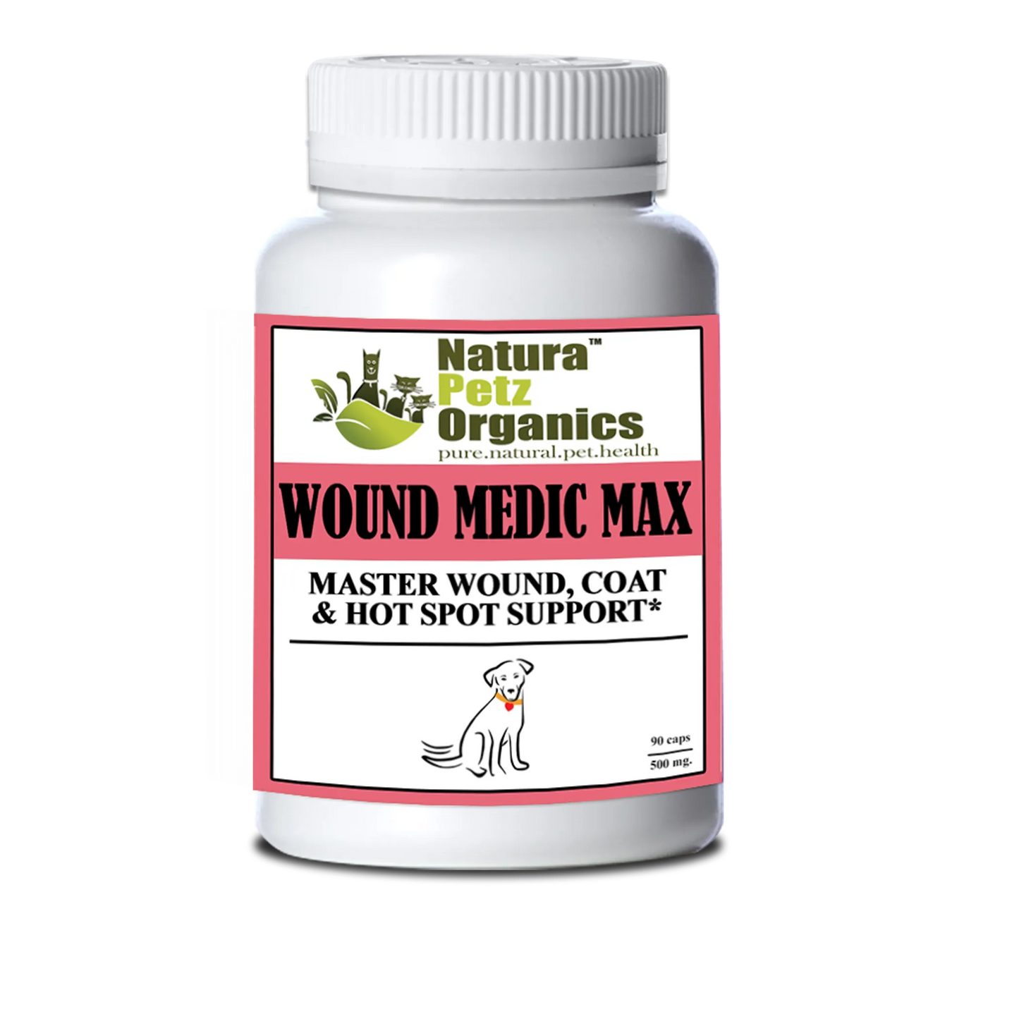 Wound Medic Max Caps - Master Wound, Skin & Coat Support for Dogs & Cats