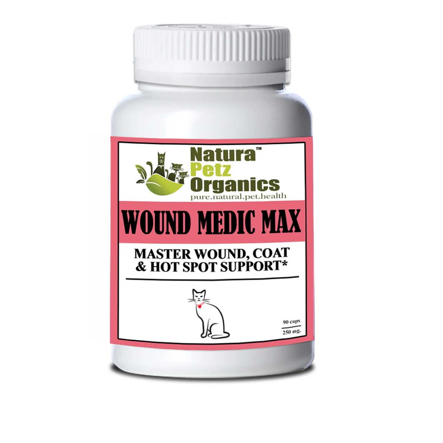 Wound Medic Max Caps - Master Wound, Skin & Coat Support for Dogs & Cats